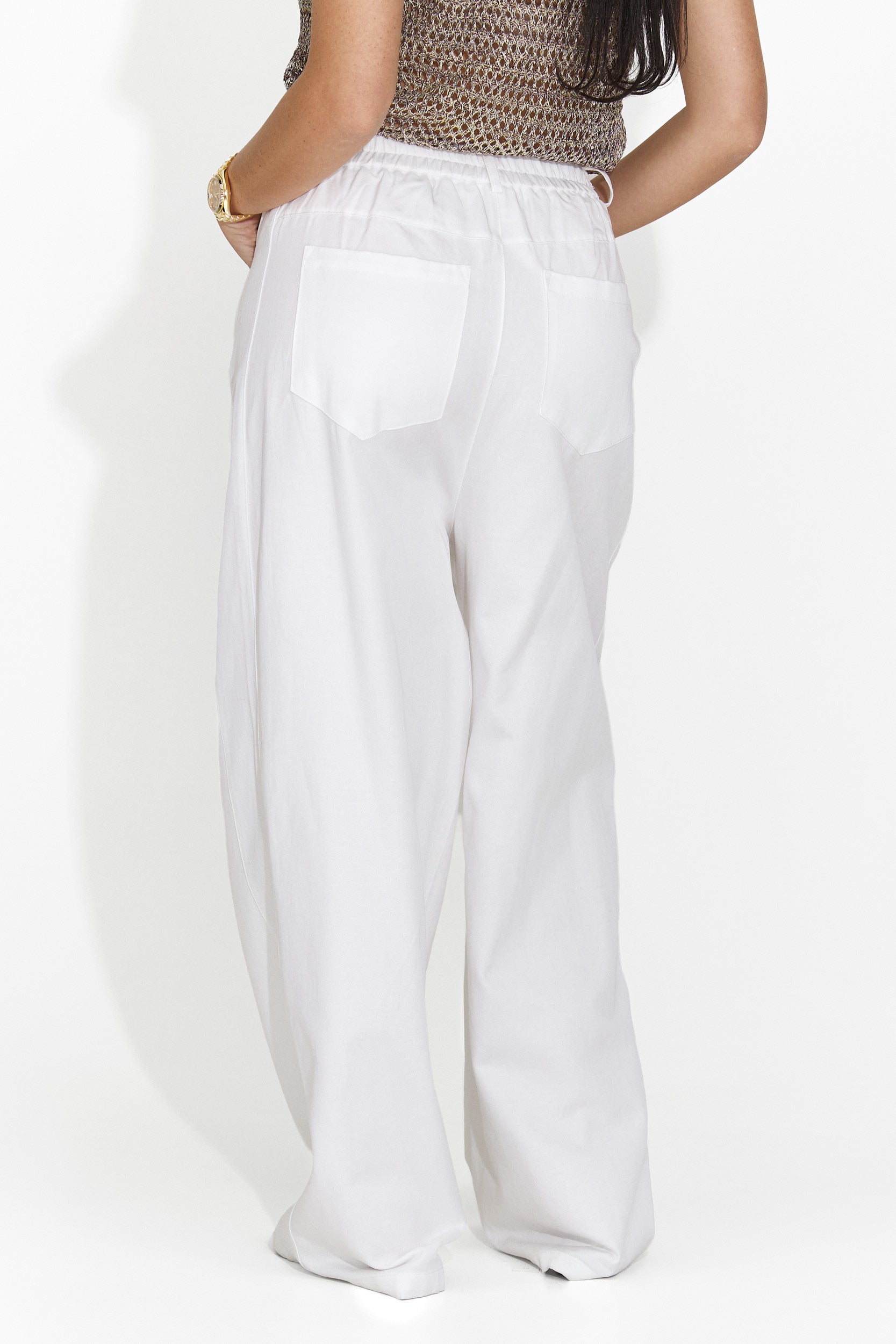 Blug dama casual albi Irsaia Bogas