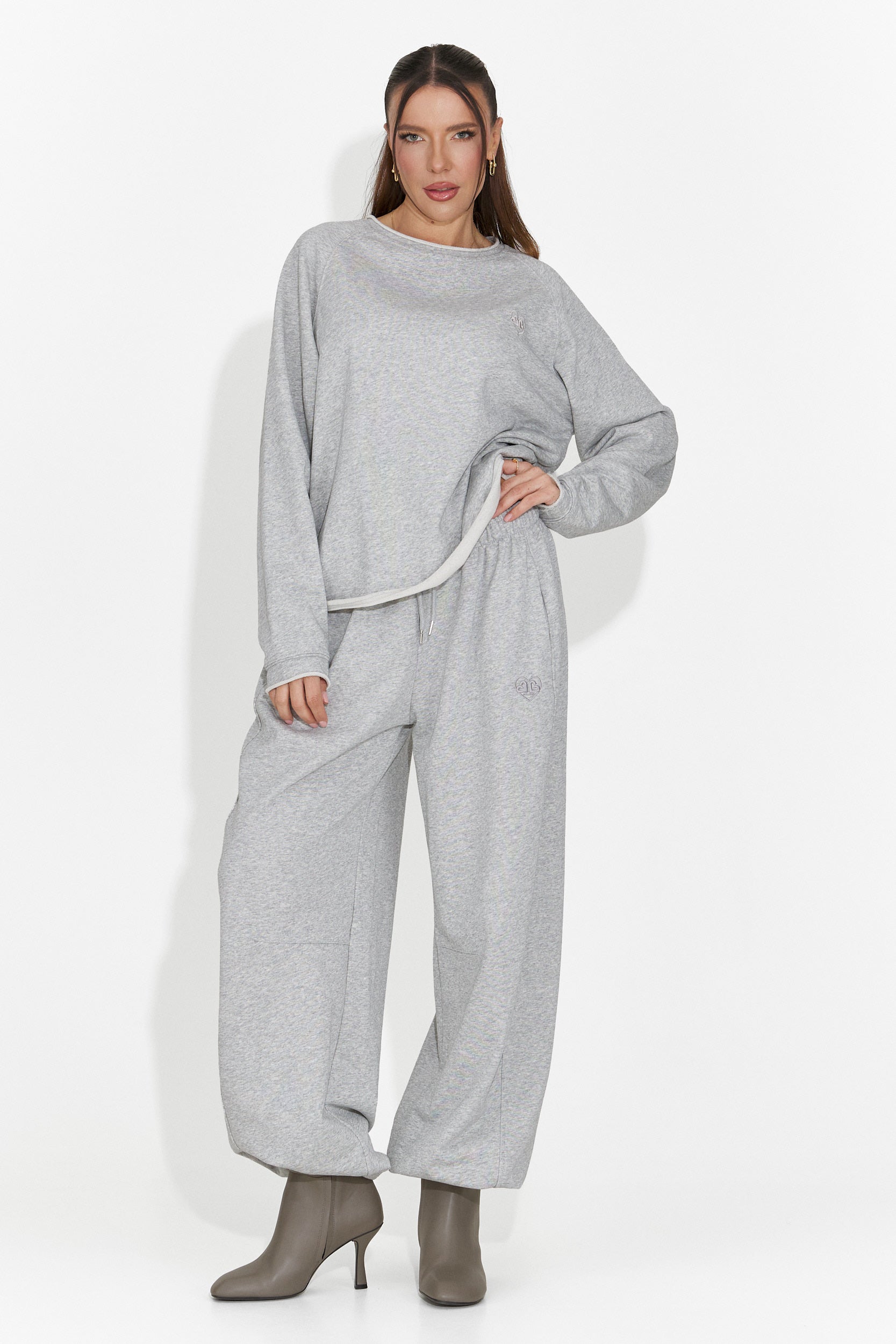 Bluza dama casual gri Kapia Bogas