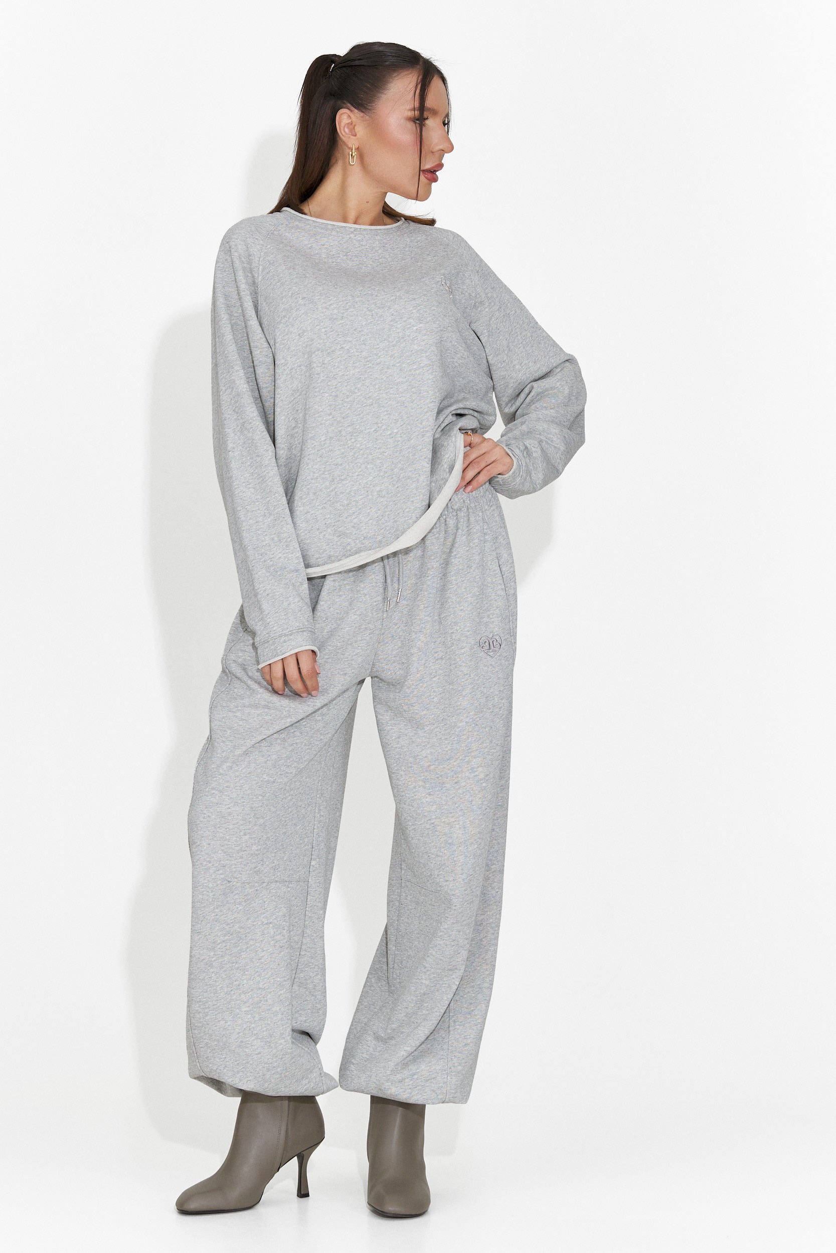 Bluza dama casual gri Kapia Bogas