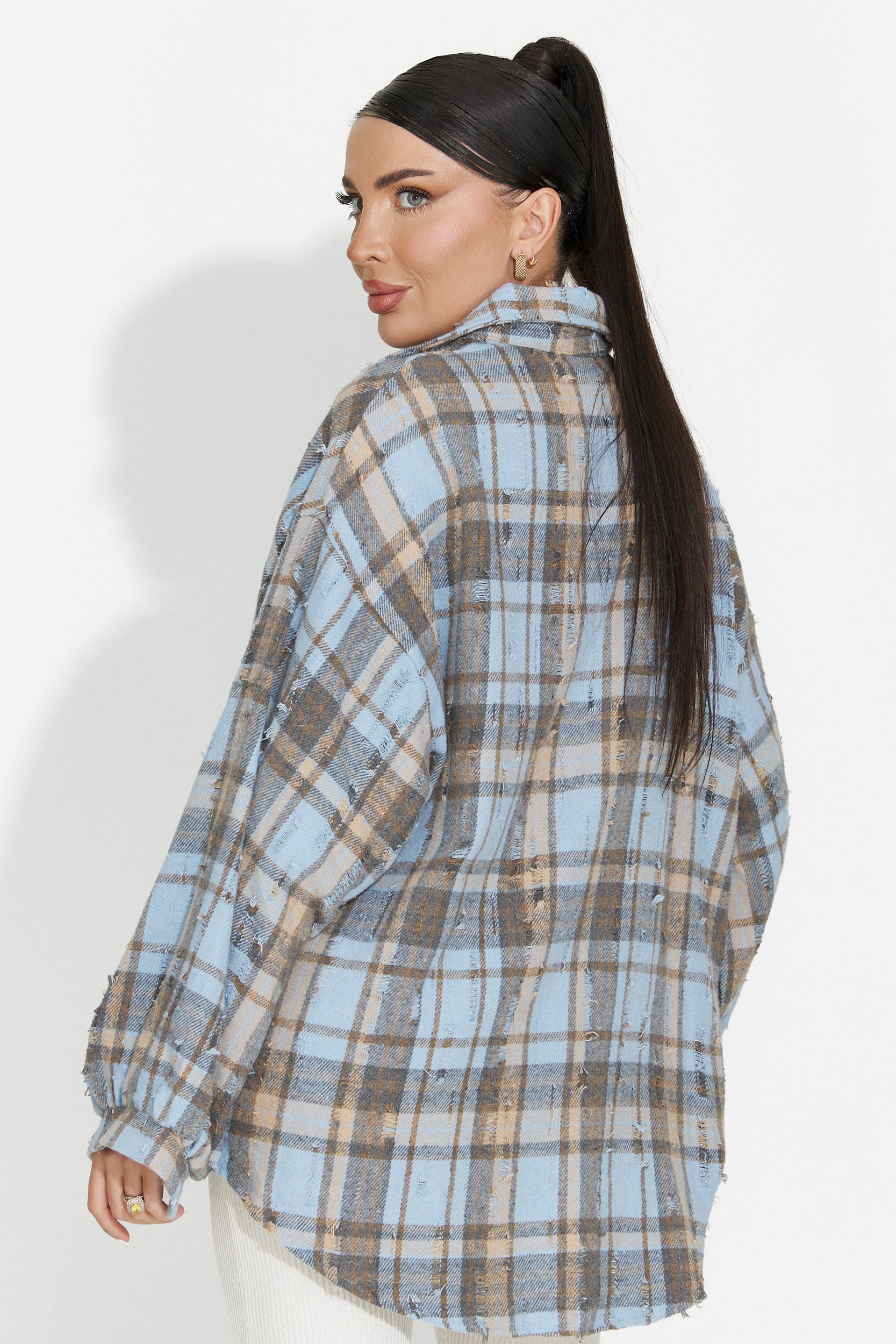 Camasa dama casual bleu Jasara Bogas