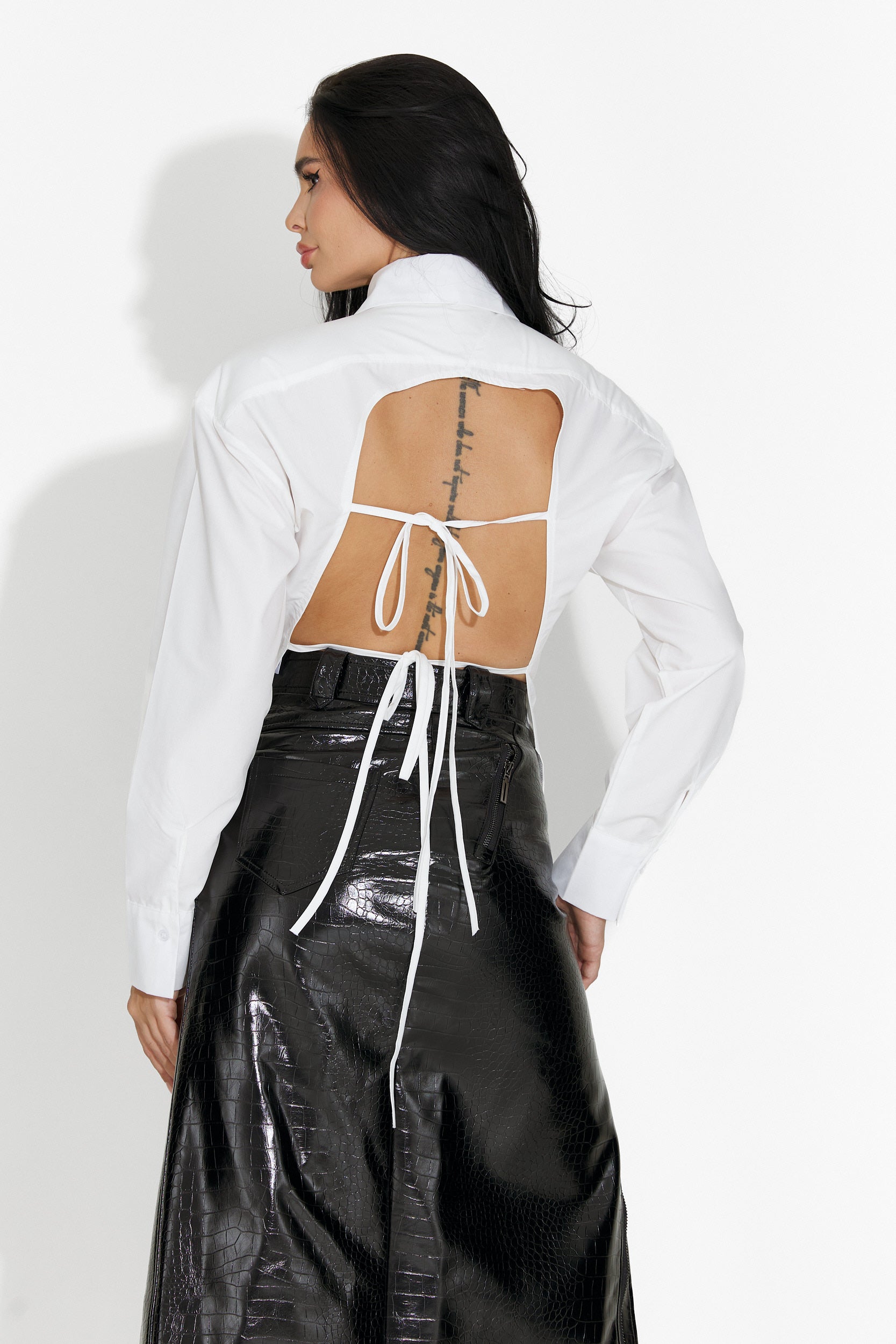 Camasa dama eleganta alba Noralia Bogas