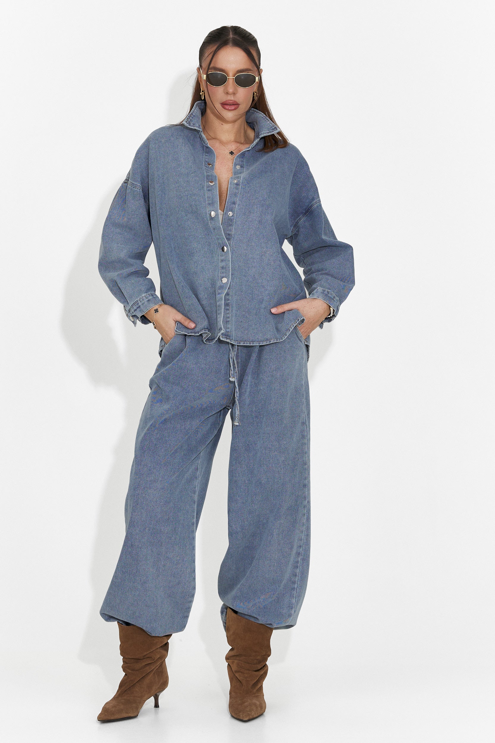 Compleu dama casual bleu Simena Bogas