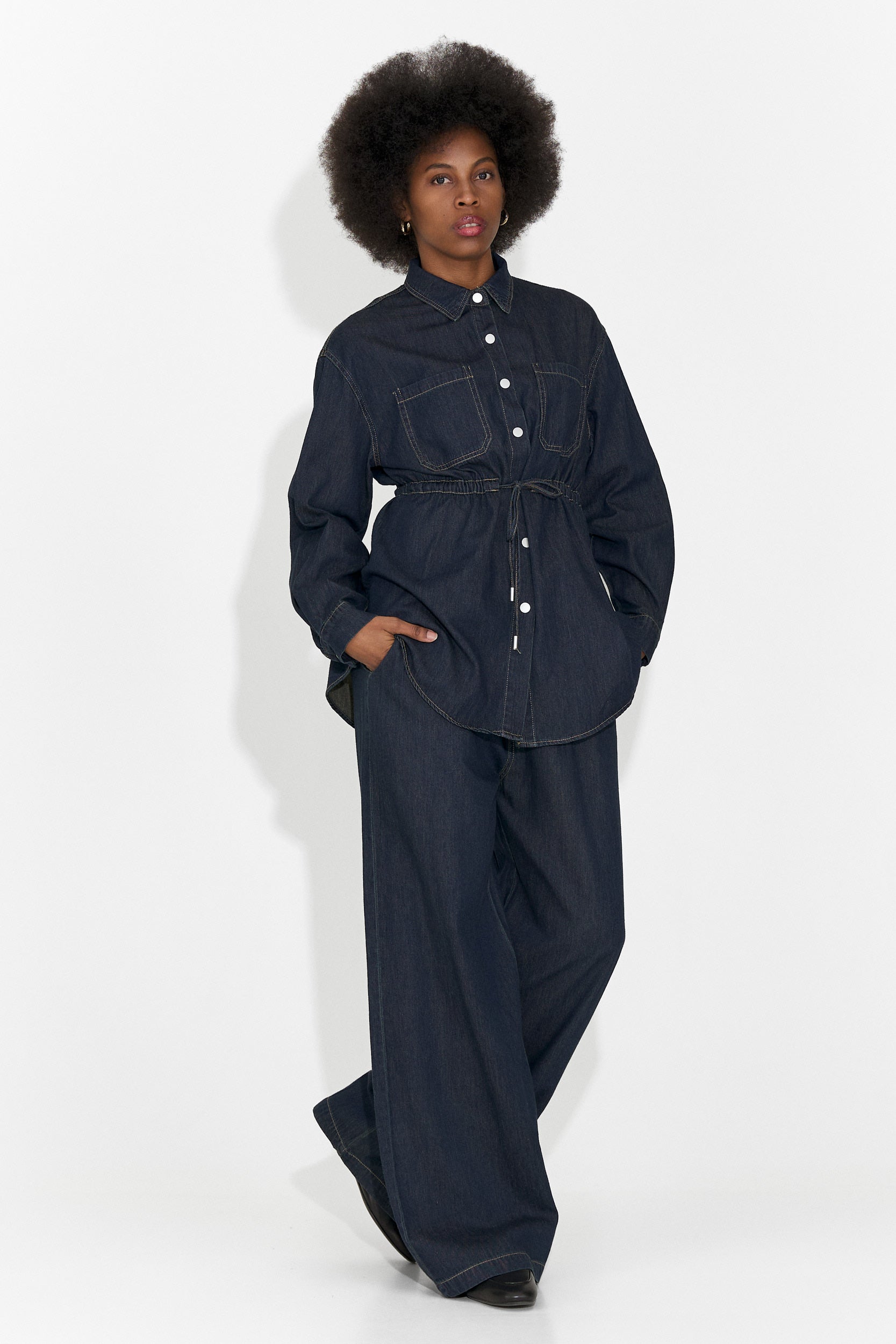 Compleu dama casual bleumarin Jesie Bogas