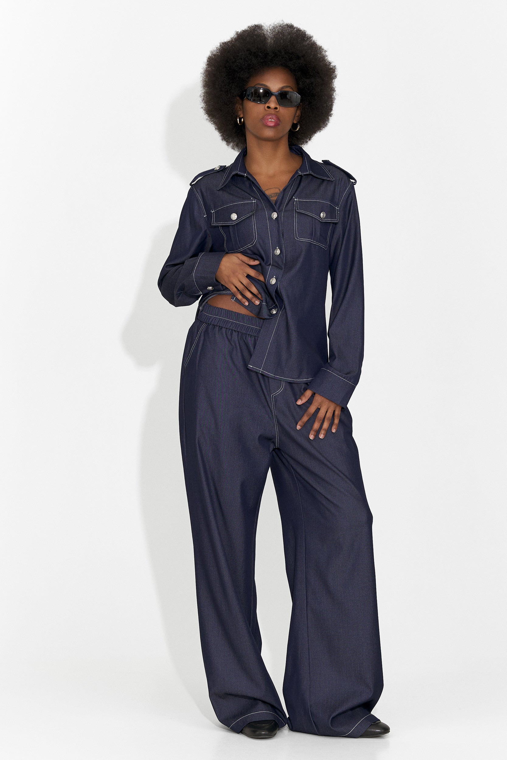 Compleu dama casual bleumarin Vertija Bogas