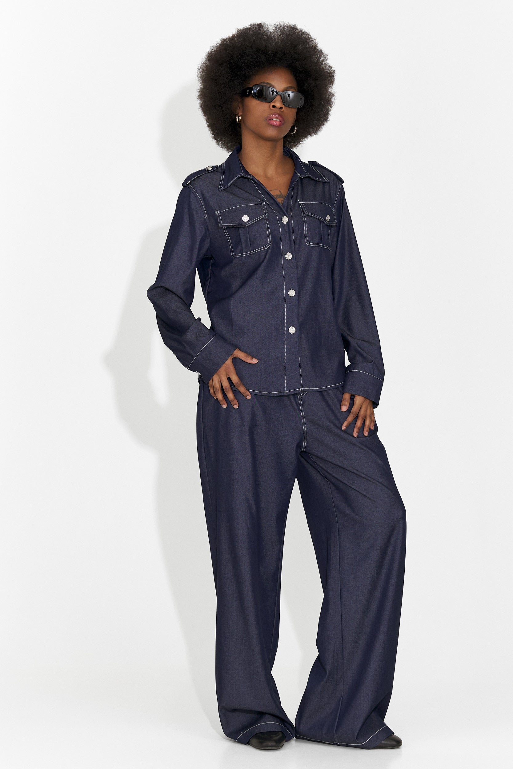 Compleu dama casual bleumarin Vertija Bogas