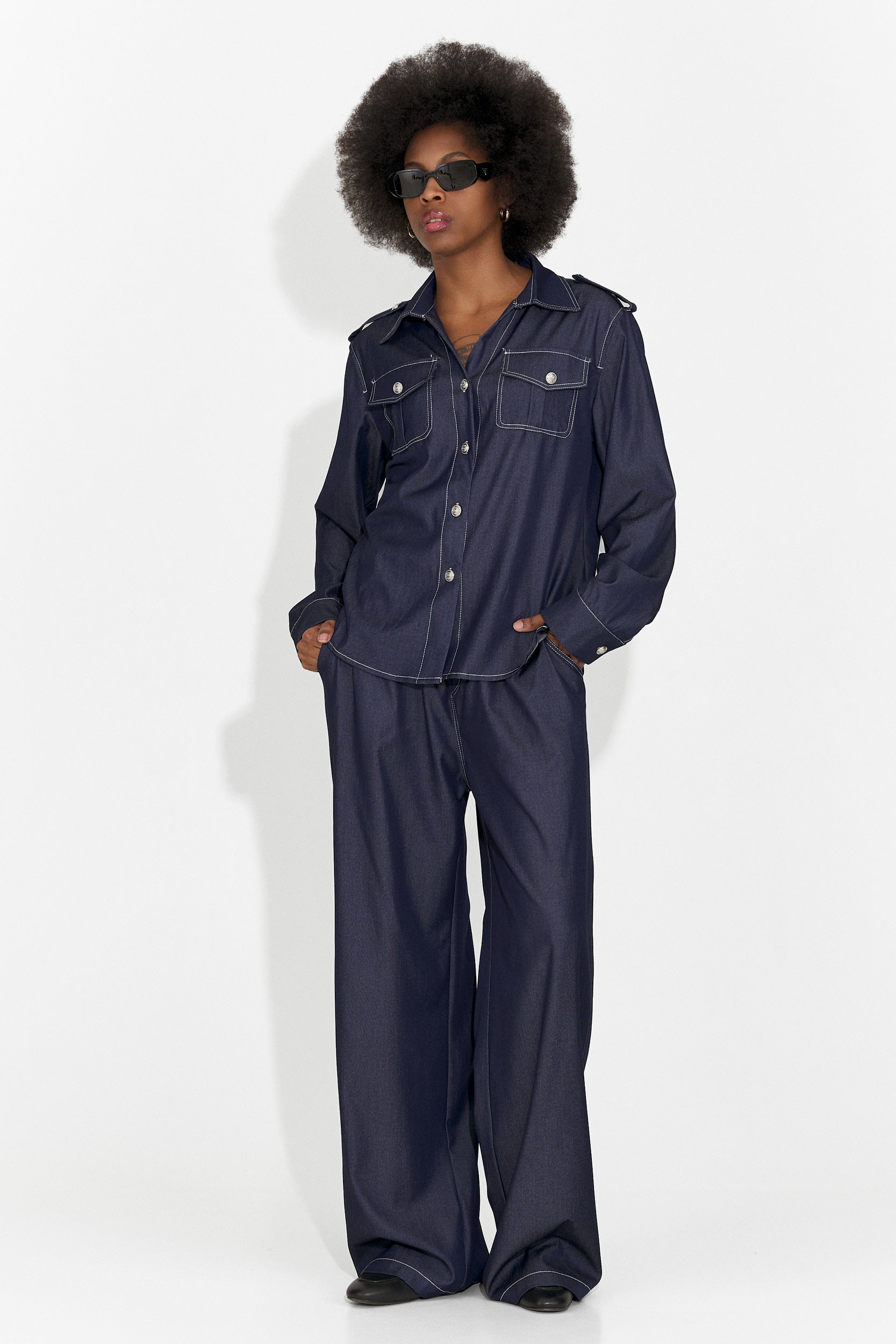 Compleu dama casual bleumarin Vertija Bogas