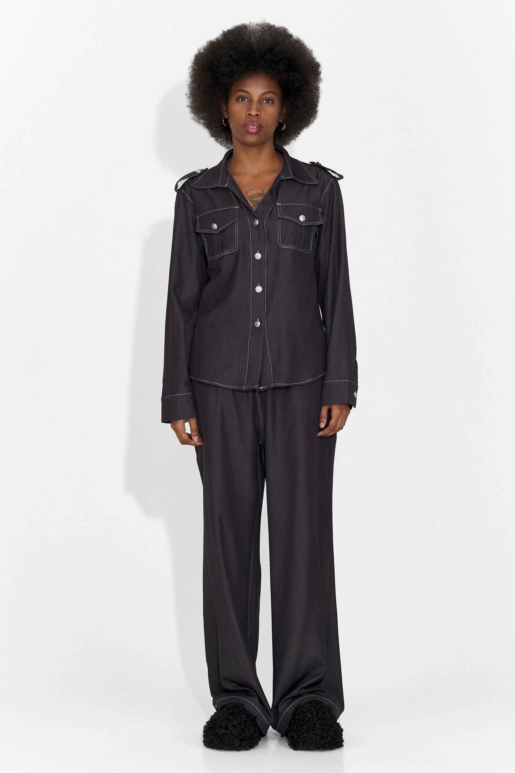 Compleu dama casual negru Vertija Bogas