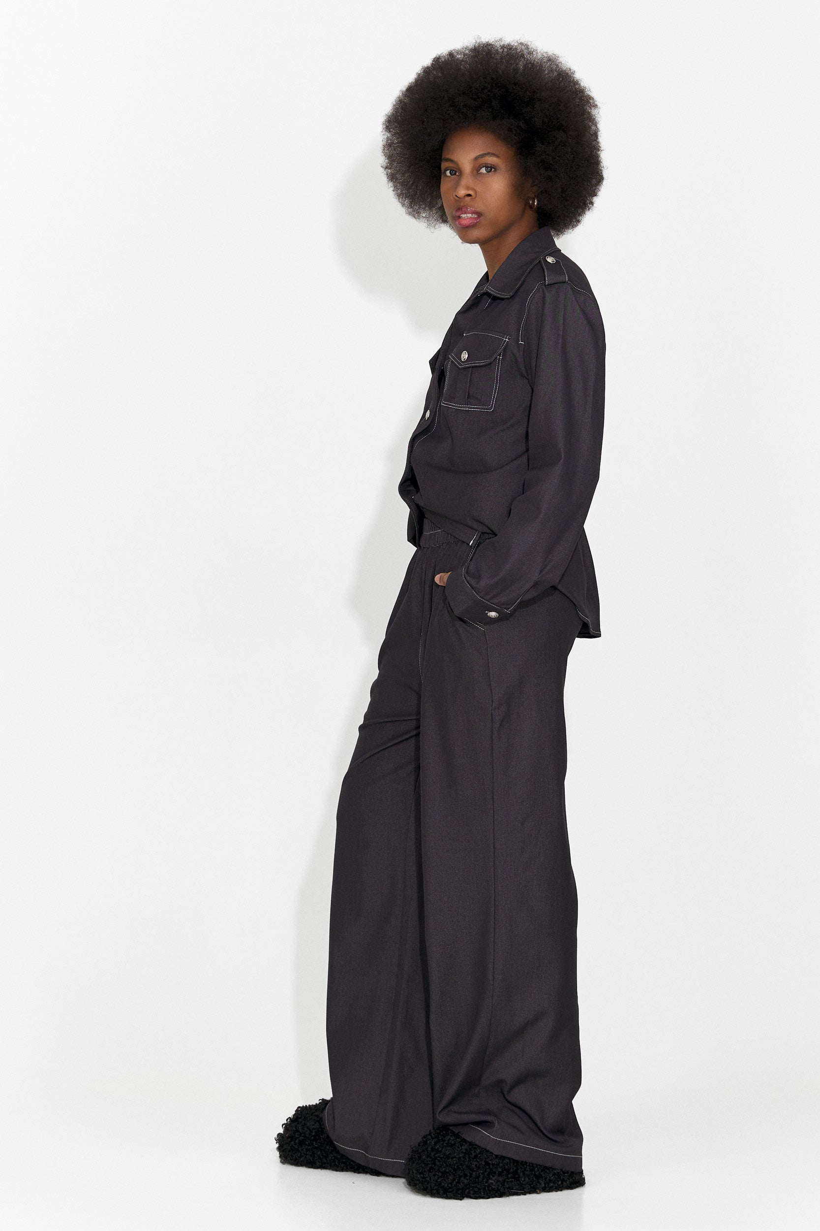 Compleu dama casual negru Vertija Bogas