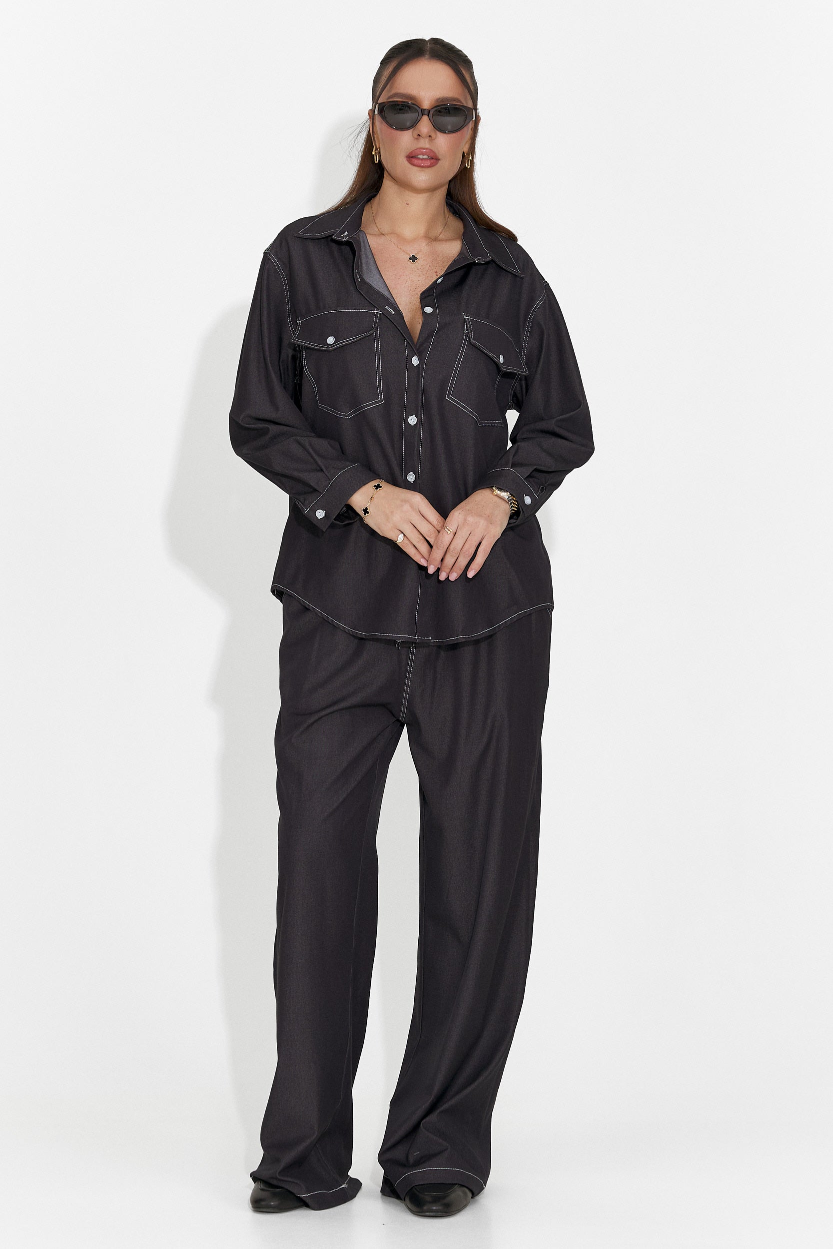 Compleu dama casual negru Zunaira Bogas