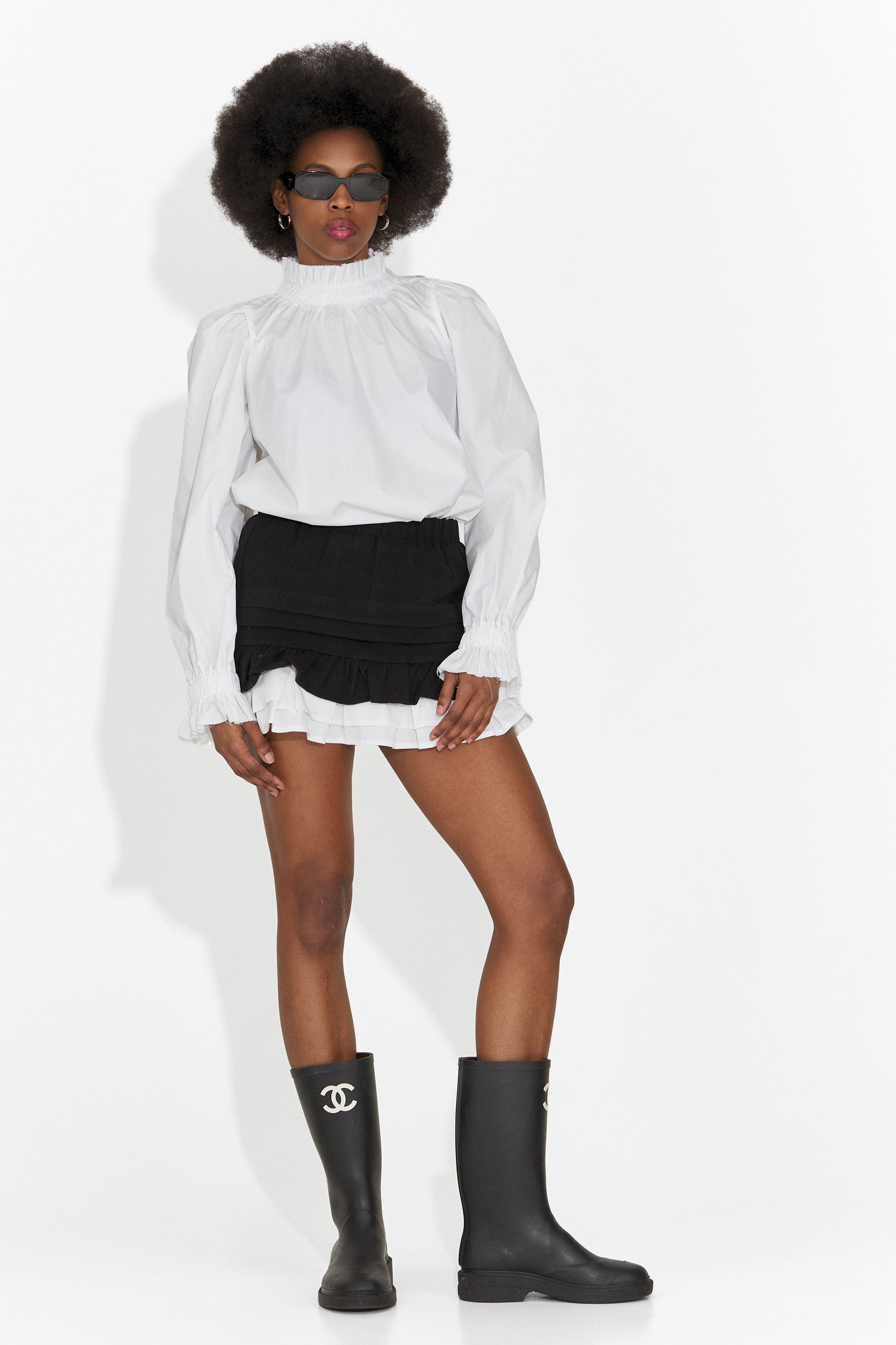 Fusta dama casual neagra Helenia Bogas