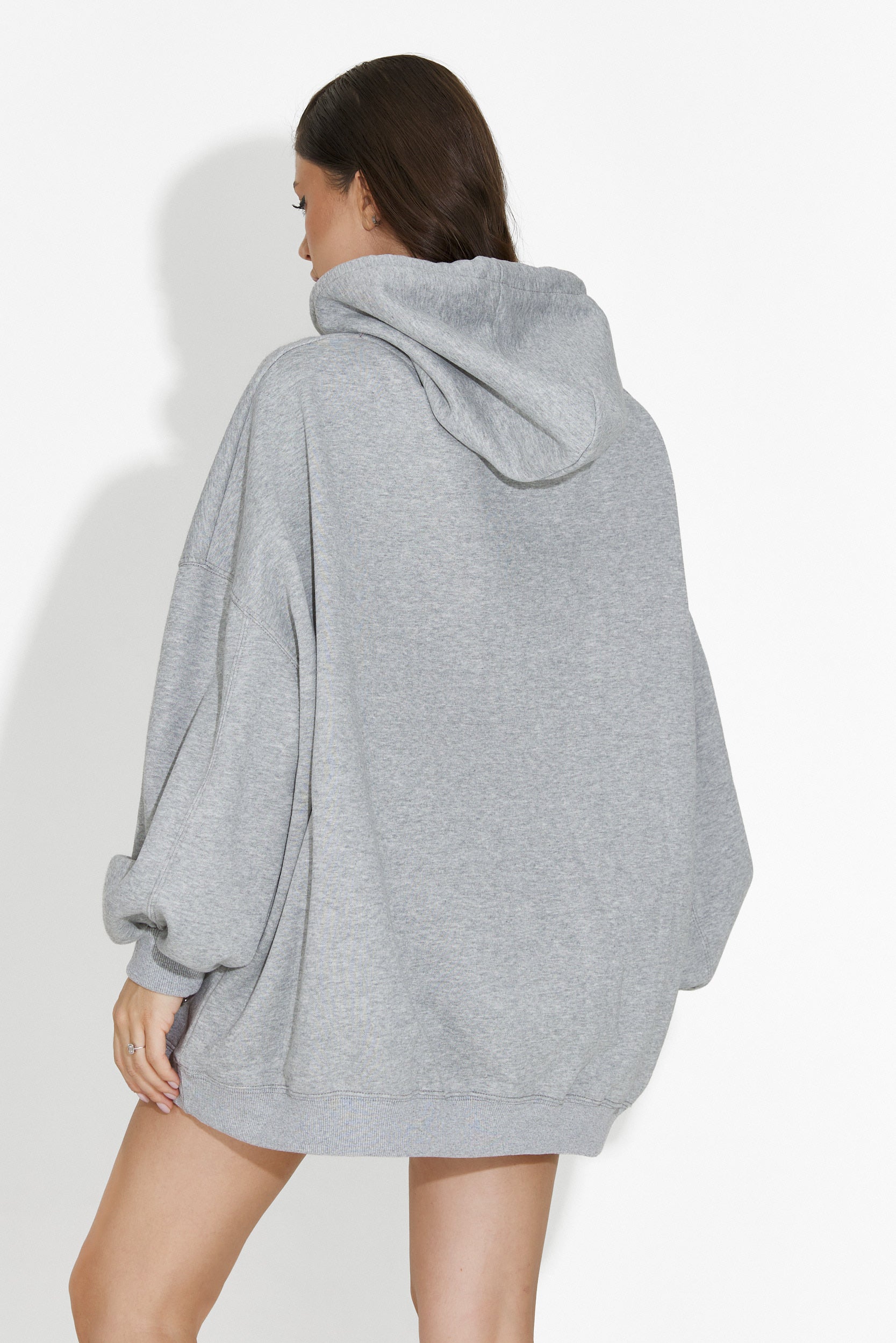 Hanorac dama casual gri inchis Noblesa Bogas