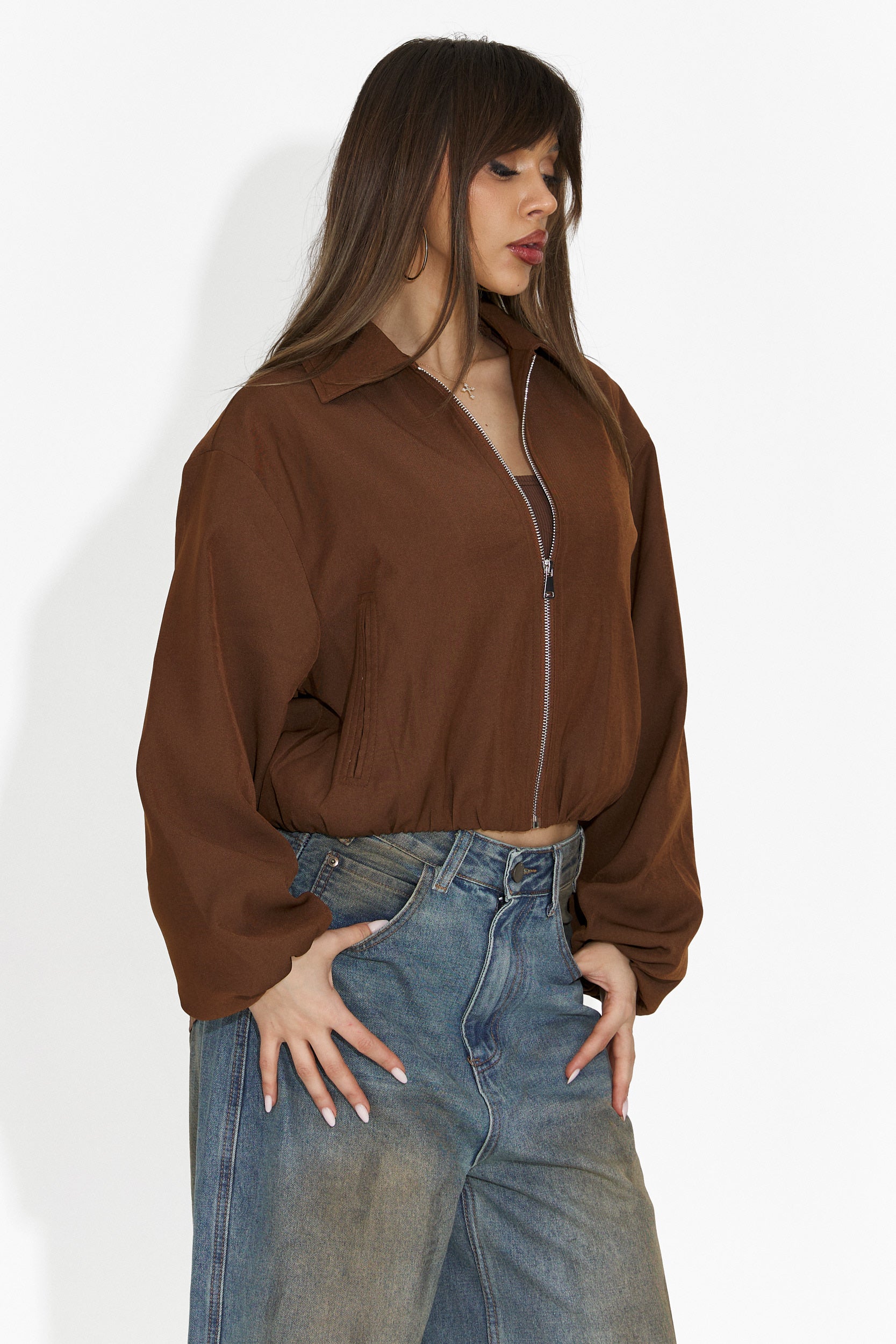 Jacheta dama casual maro Giona Bogas