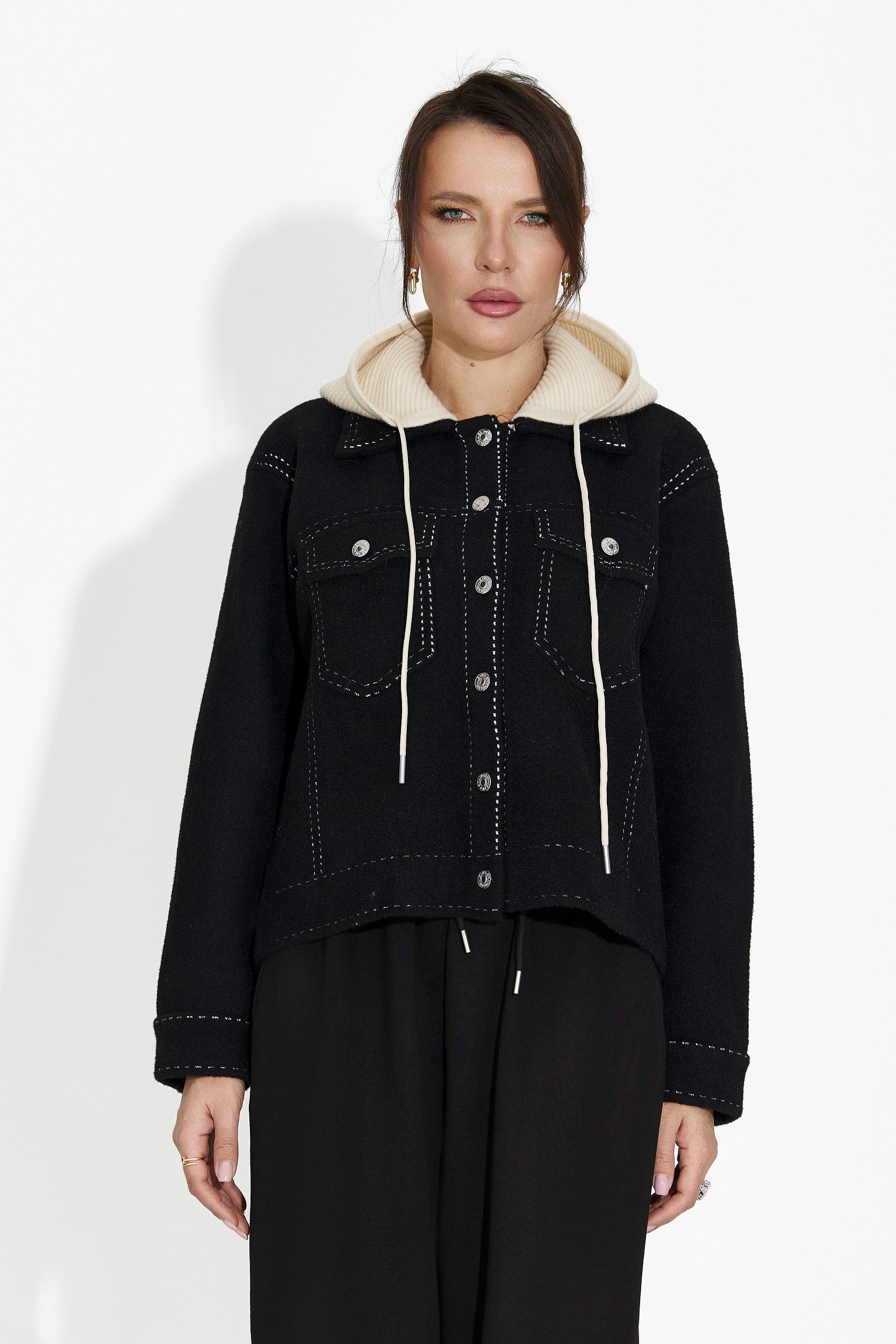 Jacheta dama casual neagra Mirtha Bogas