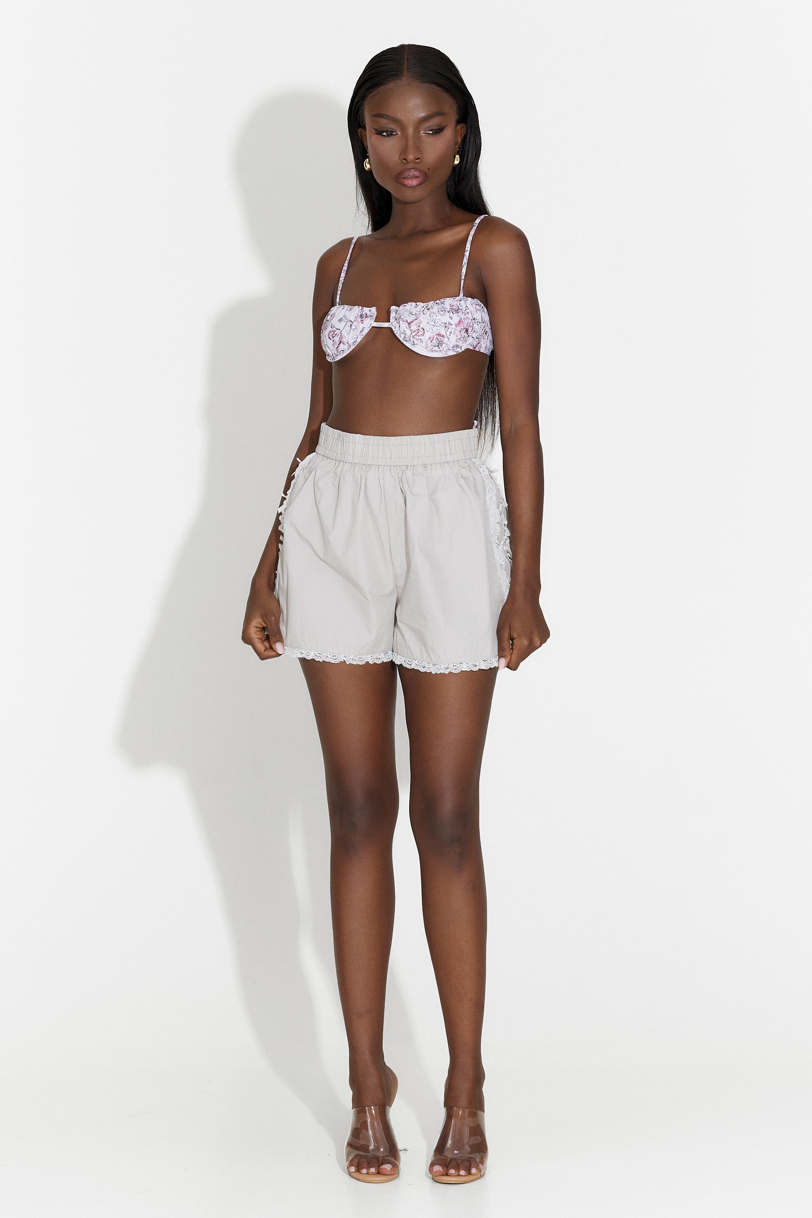 Pantaloni dama casual gri Ronie Bogas