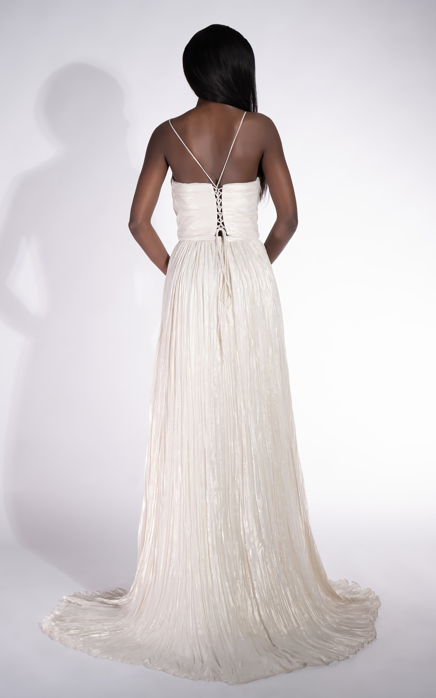 Rochie dama lunga crem Edyna Bogas