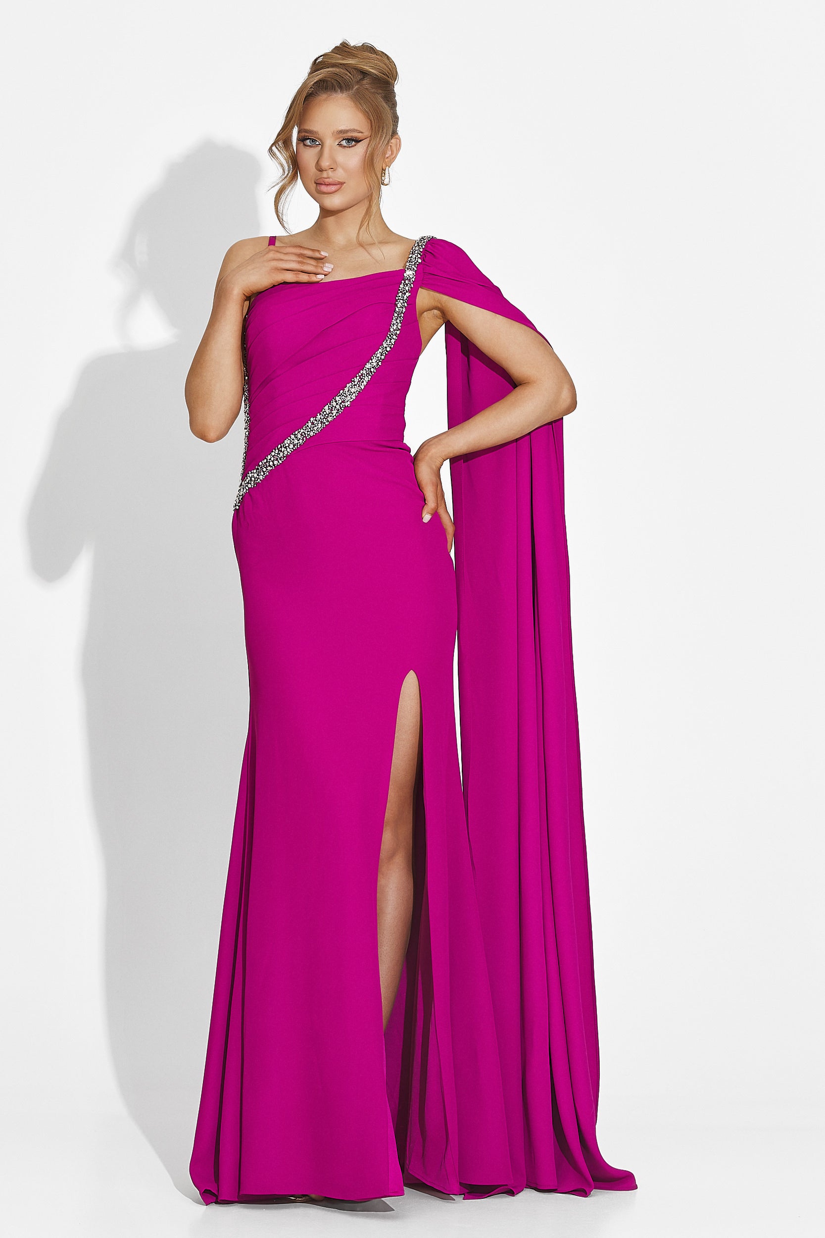 Rochie dama lunga fucsia Libre Bogas