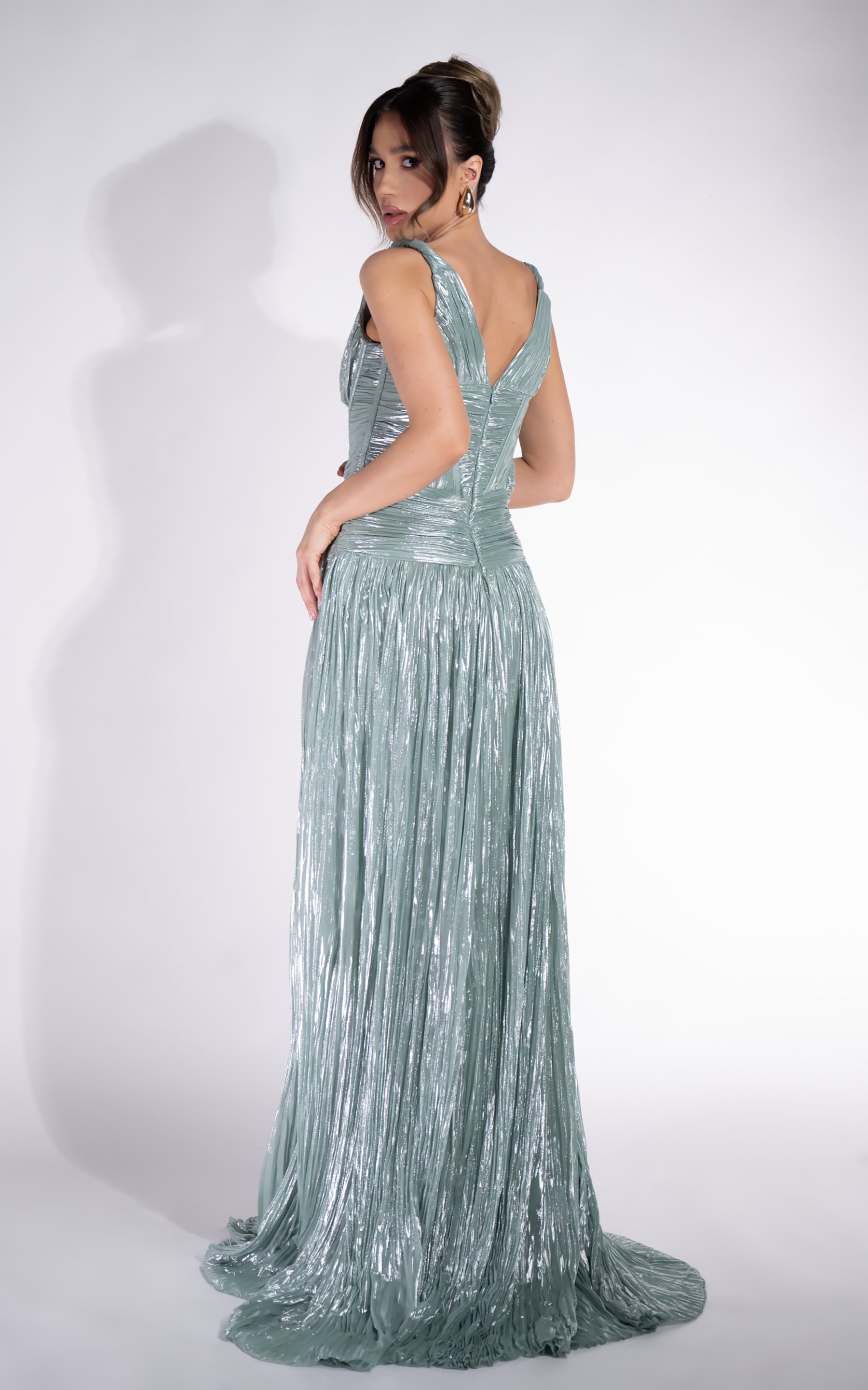 Rochie dama lunga turcoaz Fredrisa Bogas