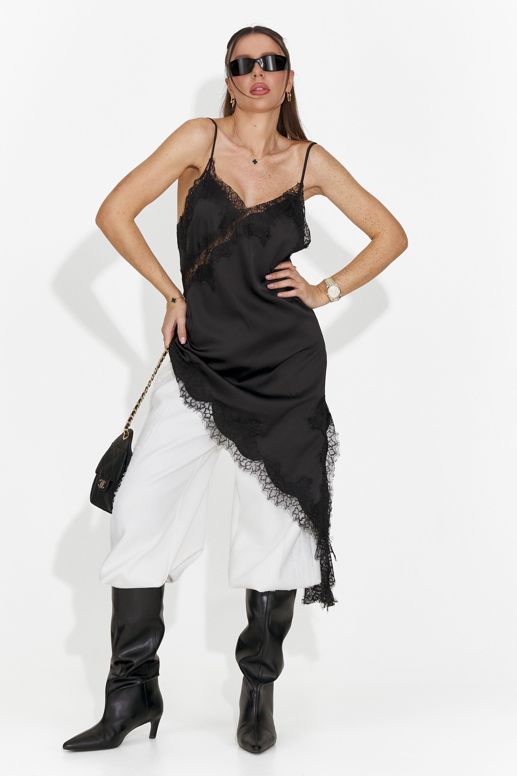 Rochie dama scurta neagra Francisca Bogas