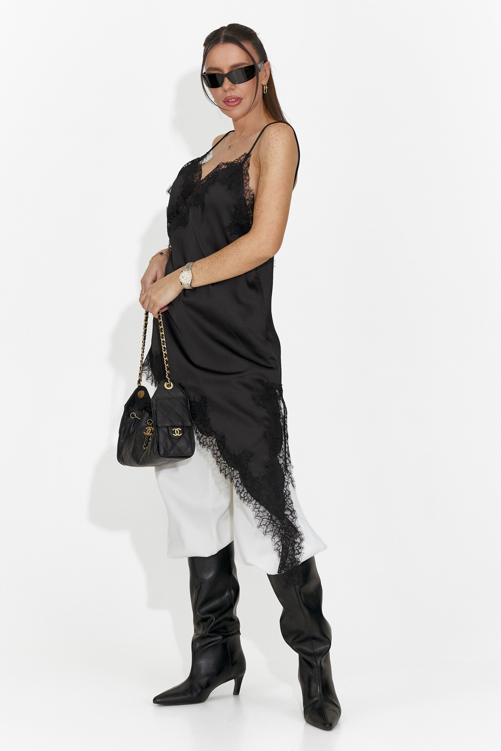 Rochie dama scurta neagra Francisca Bogas