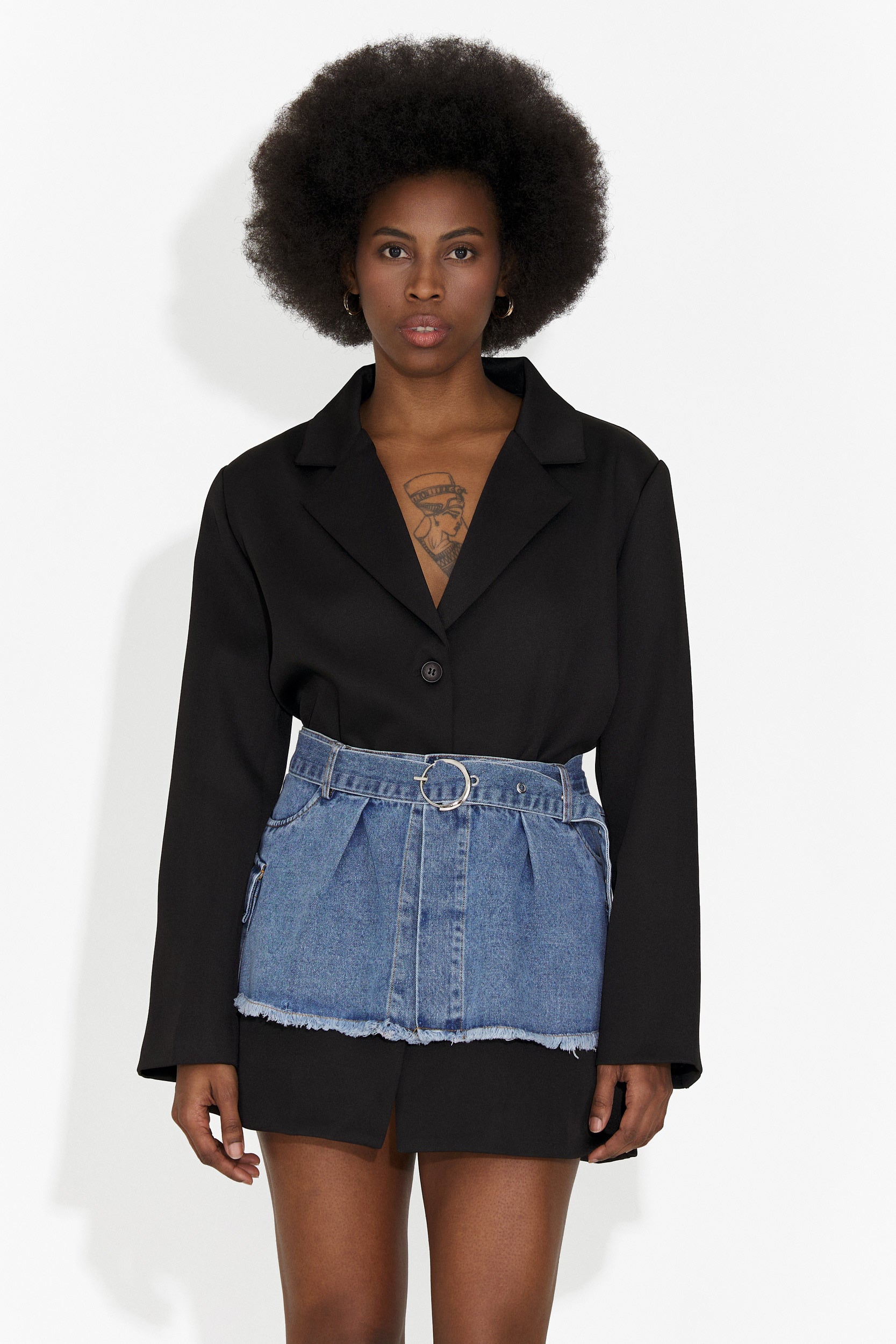 Rochie dama scurta neagra Izadora Bogas