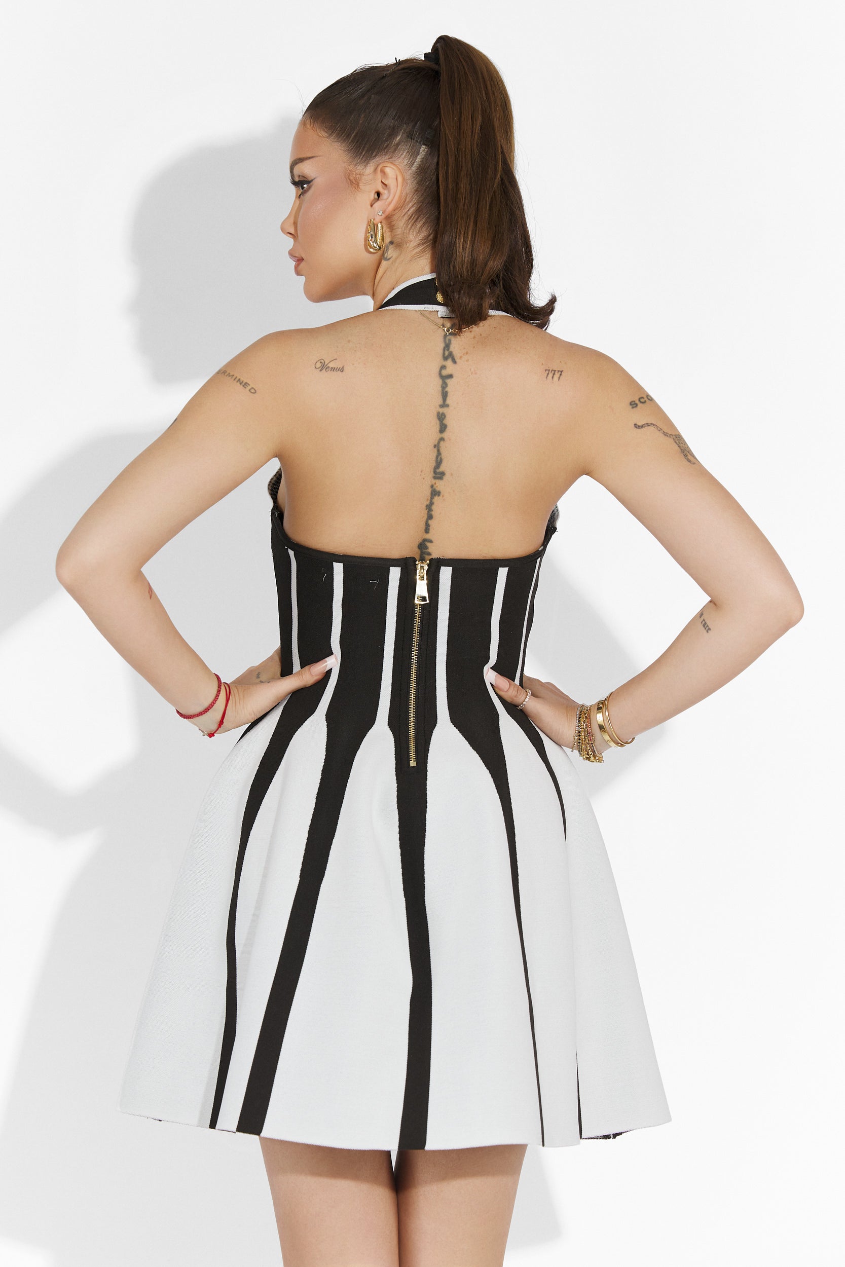 Rochie dama scurta neagra Letizia Bogas