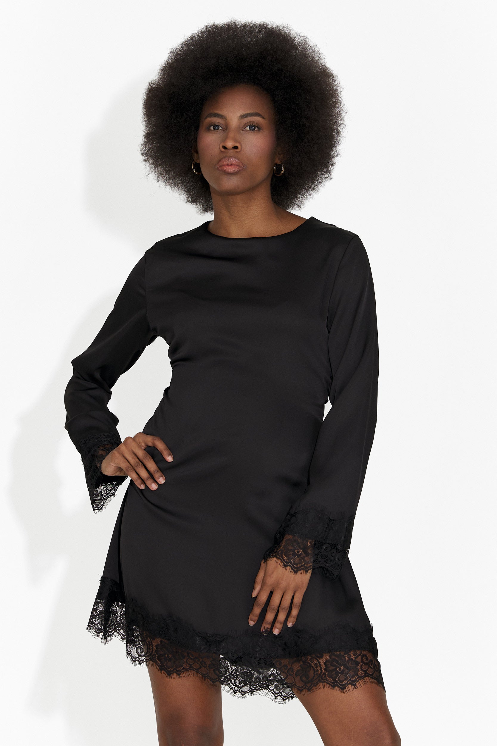 Rochie dama scurta neagra Olmaria Bogas