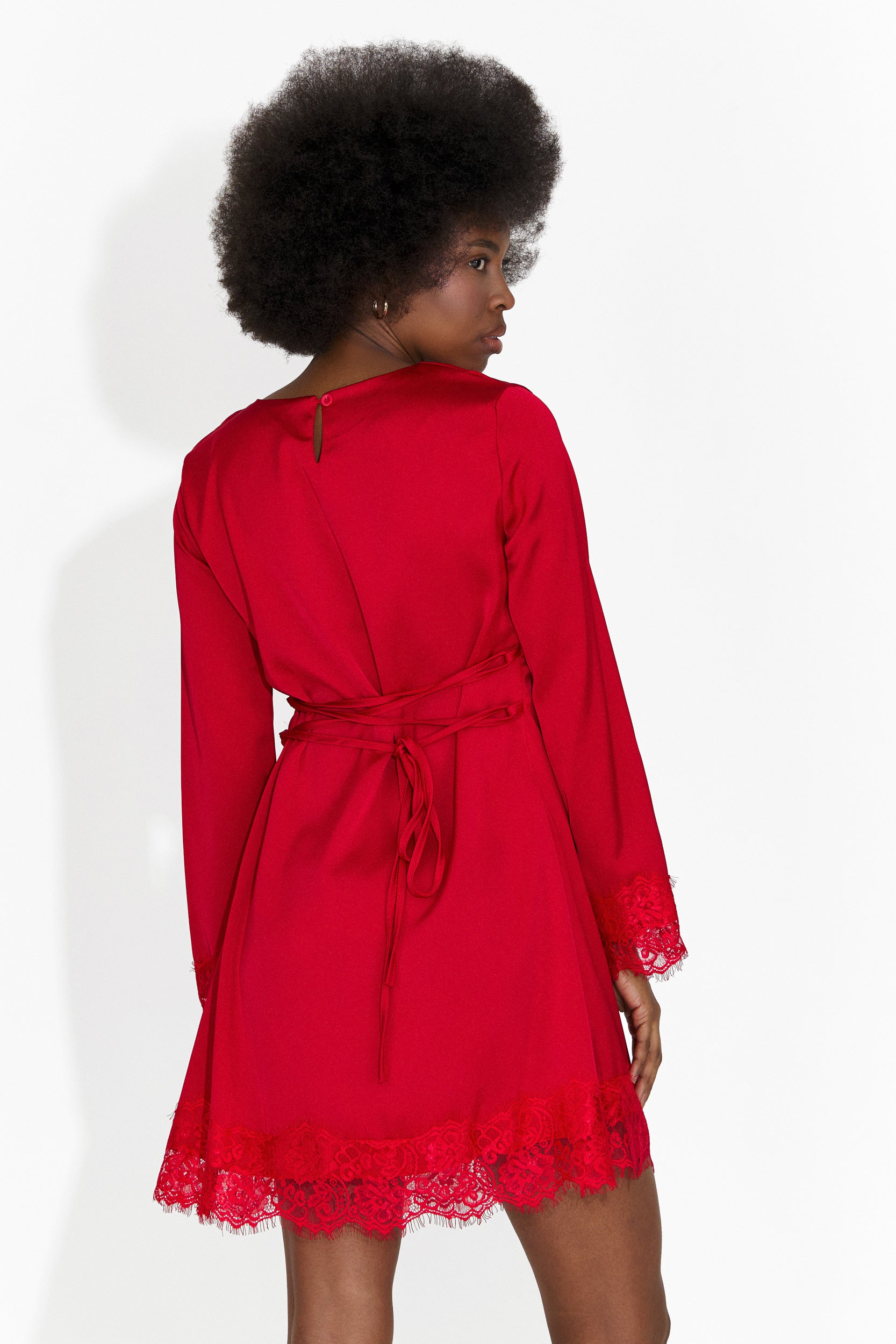 Rochie dama scurta rosie Olmaria Bogas