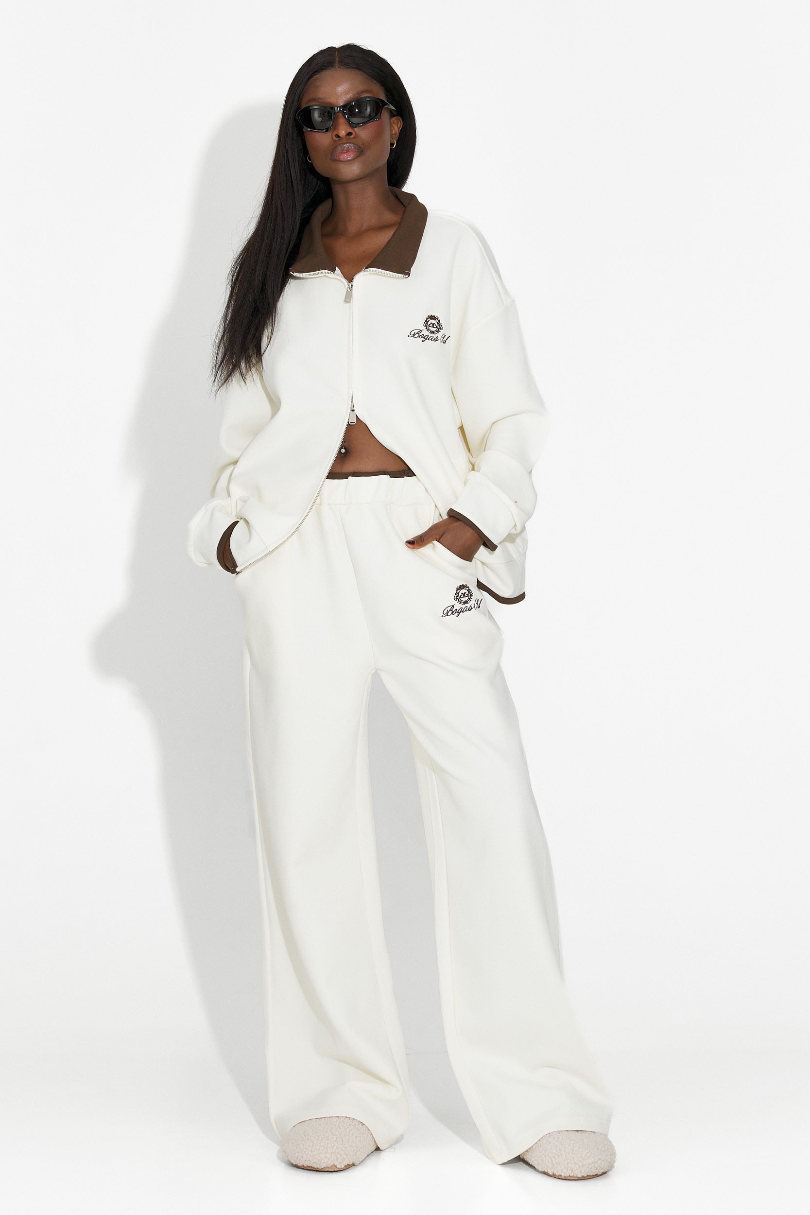 Trening dama casual bej Lysara Bogas