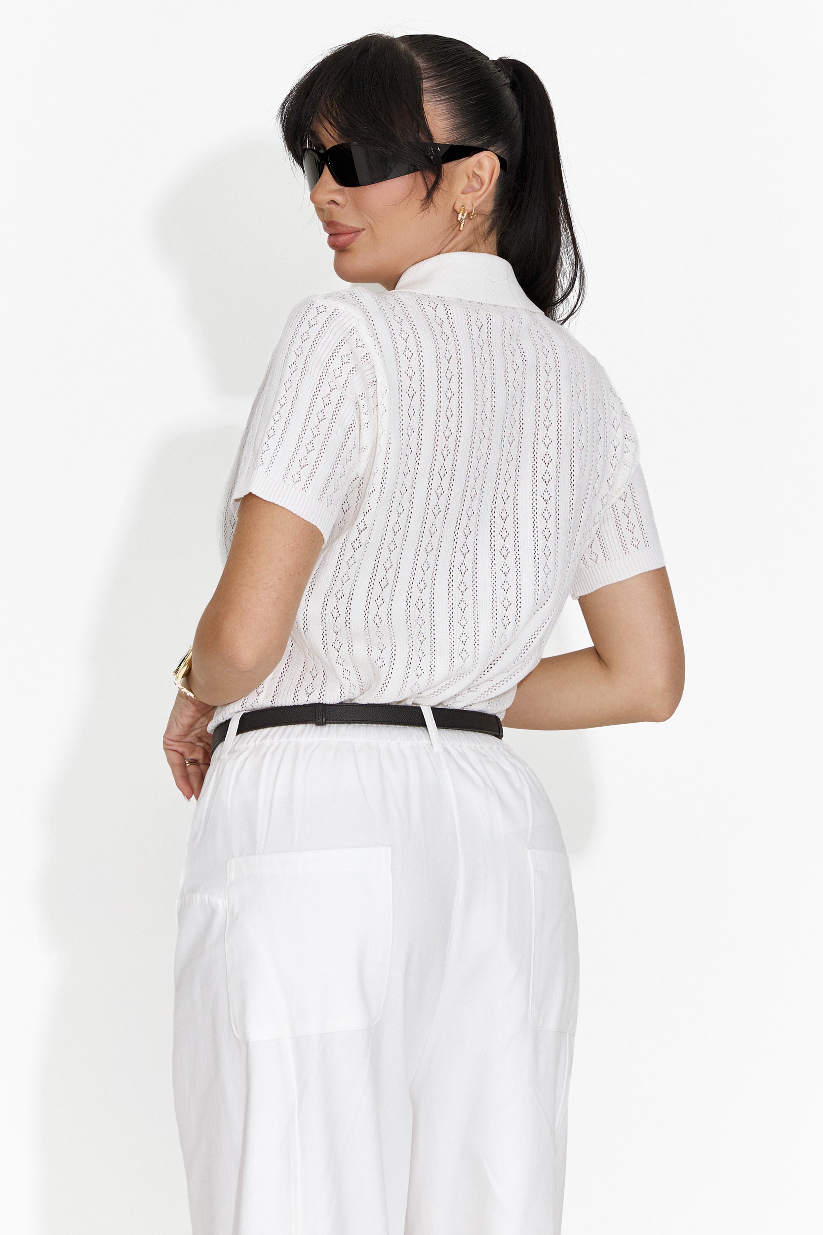 Tricou dama casual alb Nerida Bogas