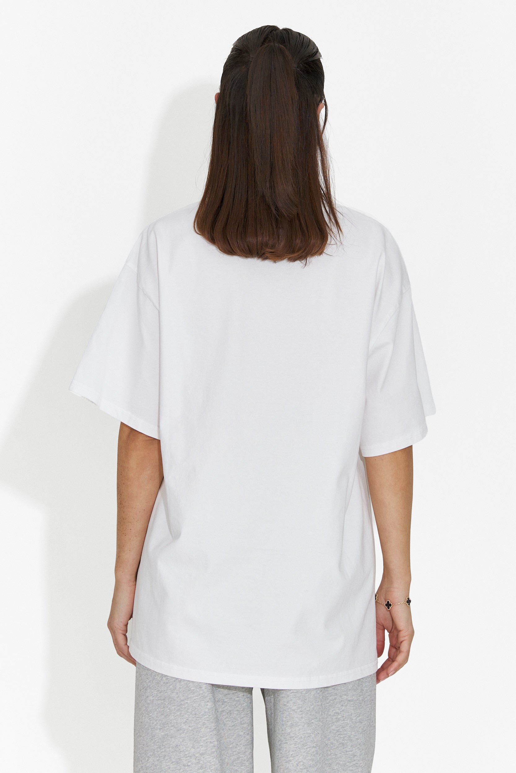 Tricou dama casual alb Solenia Bogas