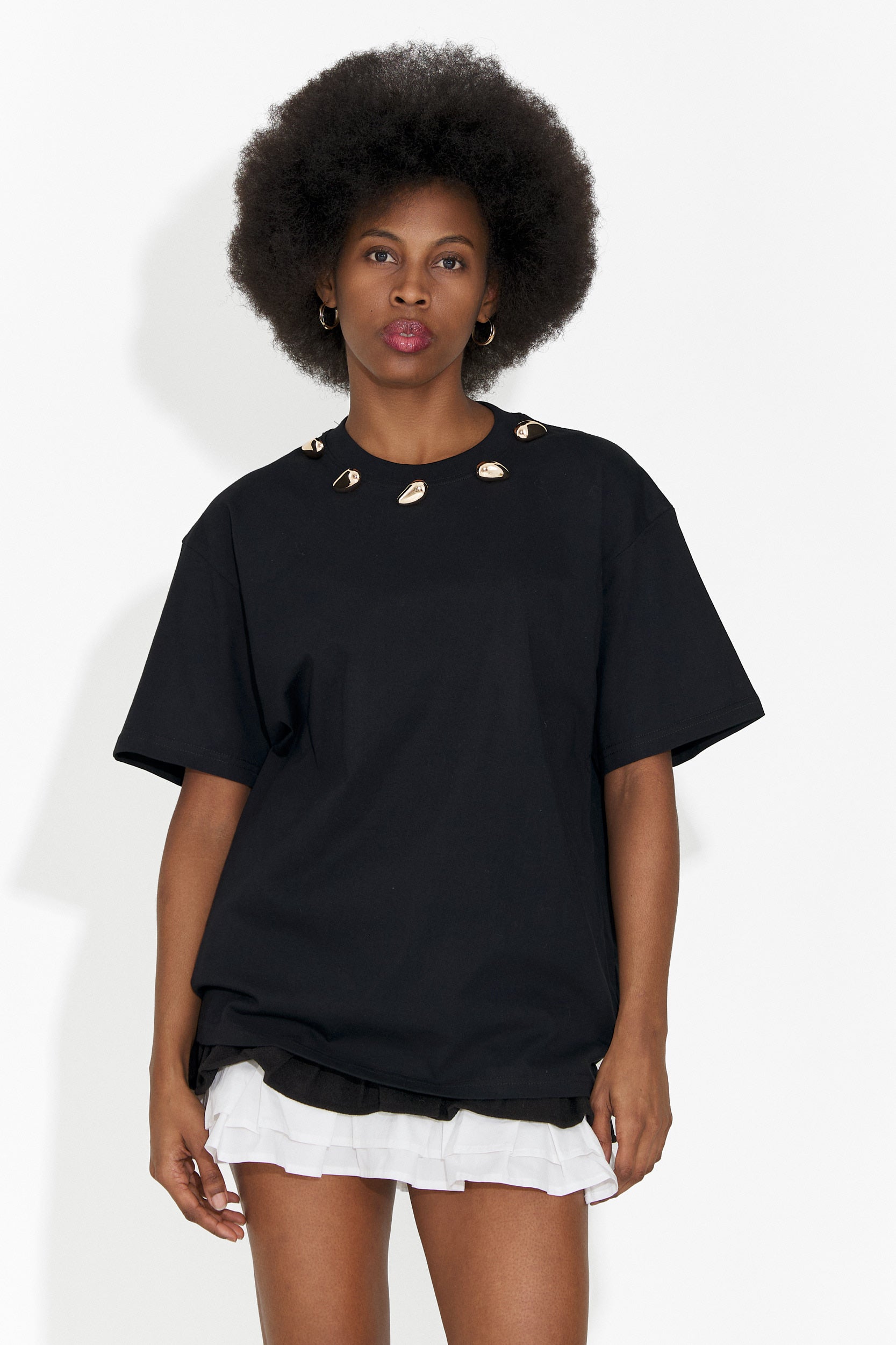 Tricou dama casual negru Cristelia Bogas