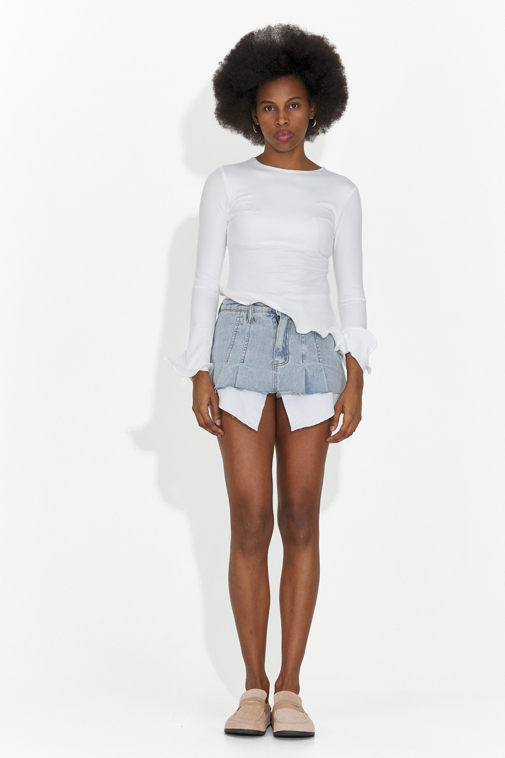 Bluza dama casual alba Enisea Bogas