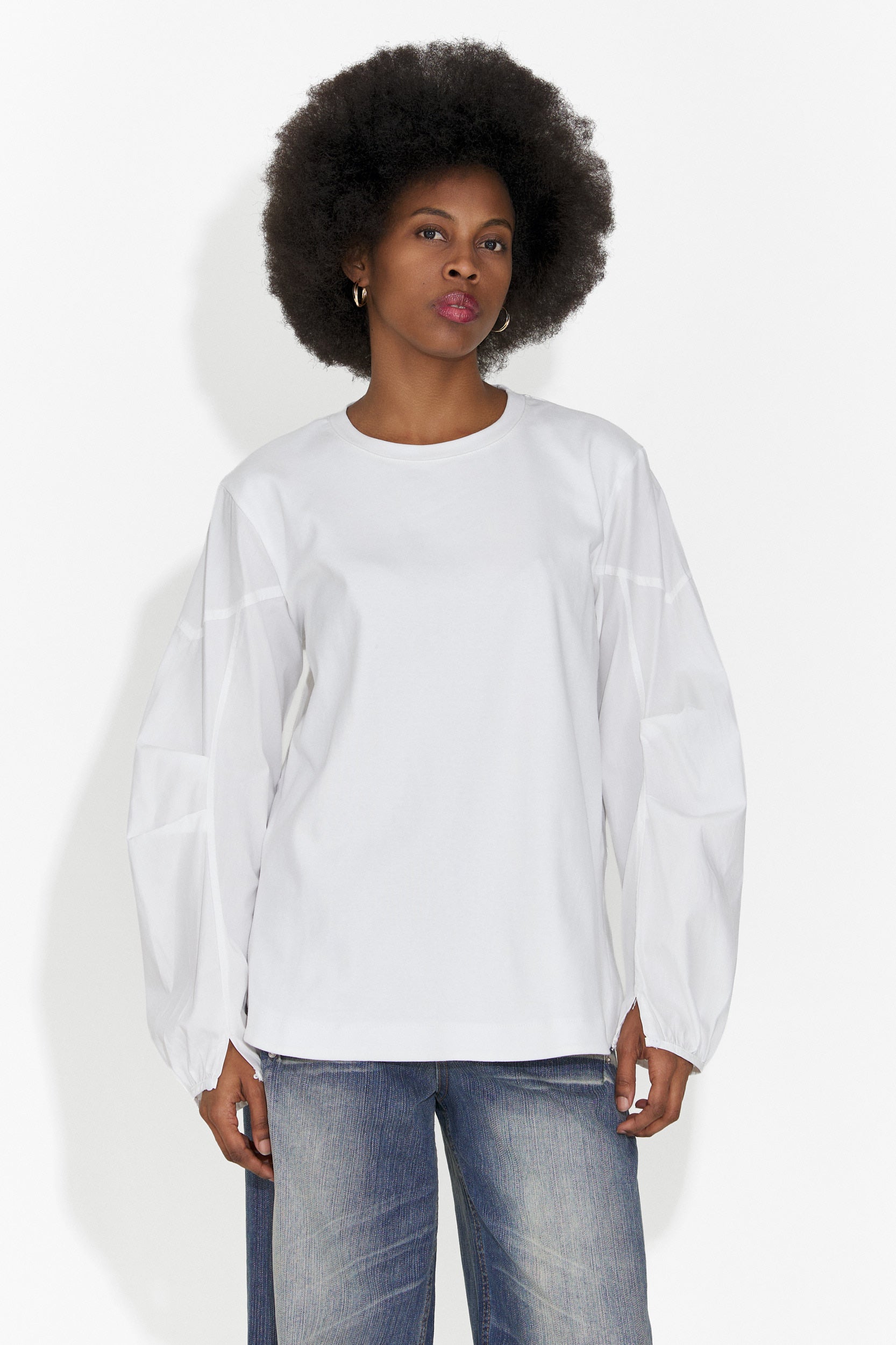 Bluza dama casual alba Esperanza Bogas