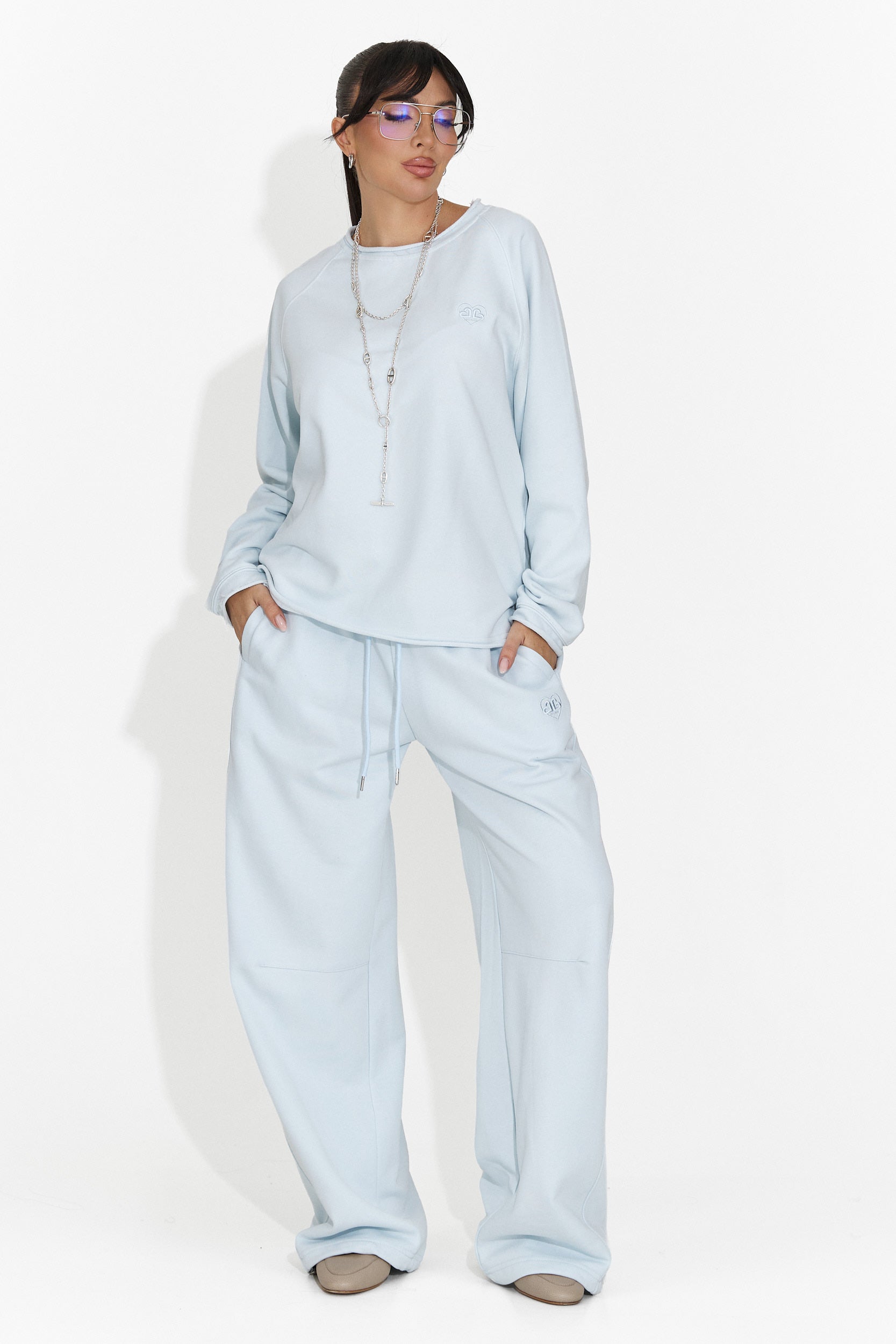 Bluza dama casual bleu Kapia Bogas