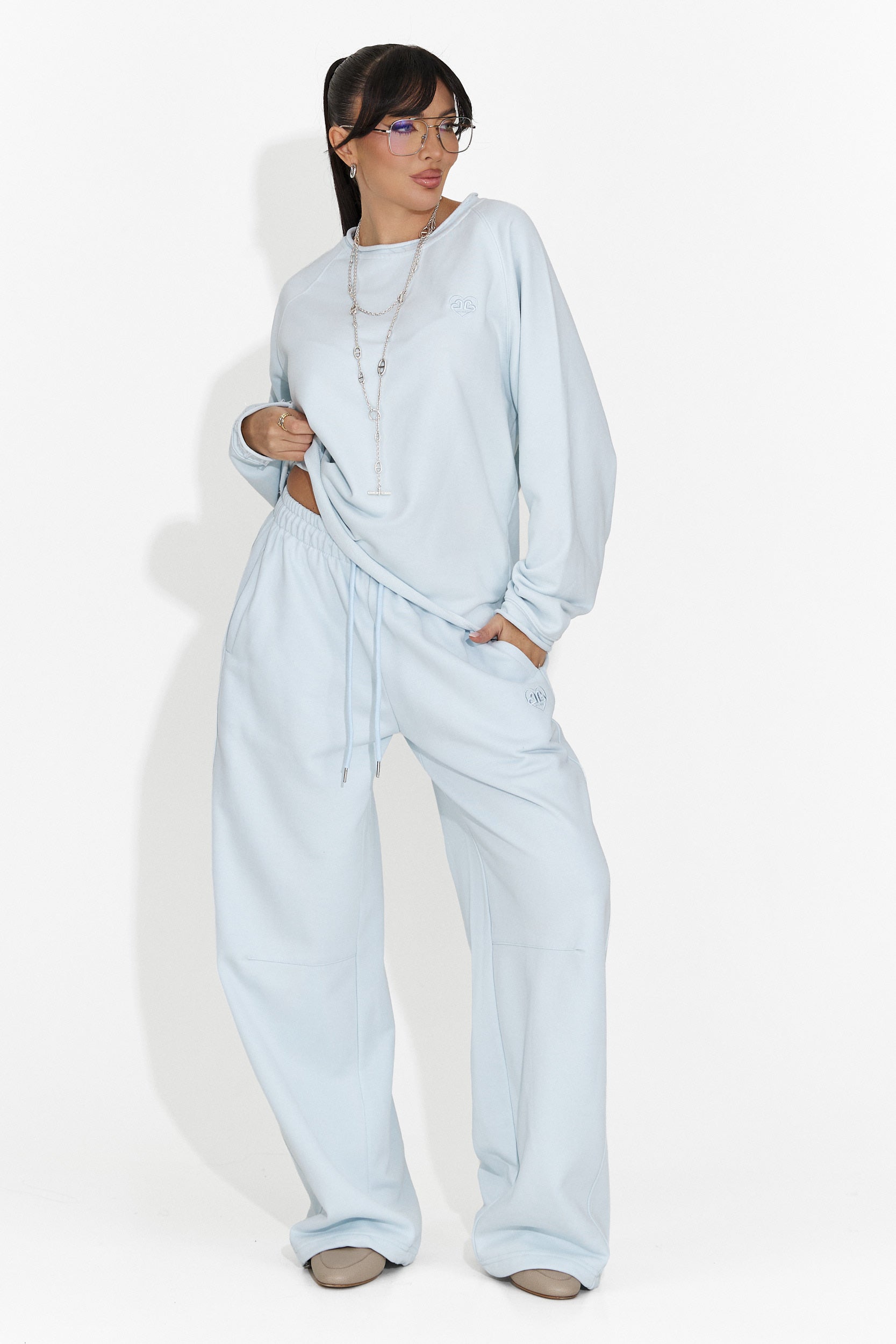 Bluza dama casual bleu Kapia Bogas