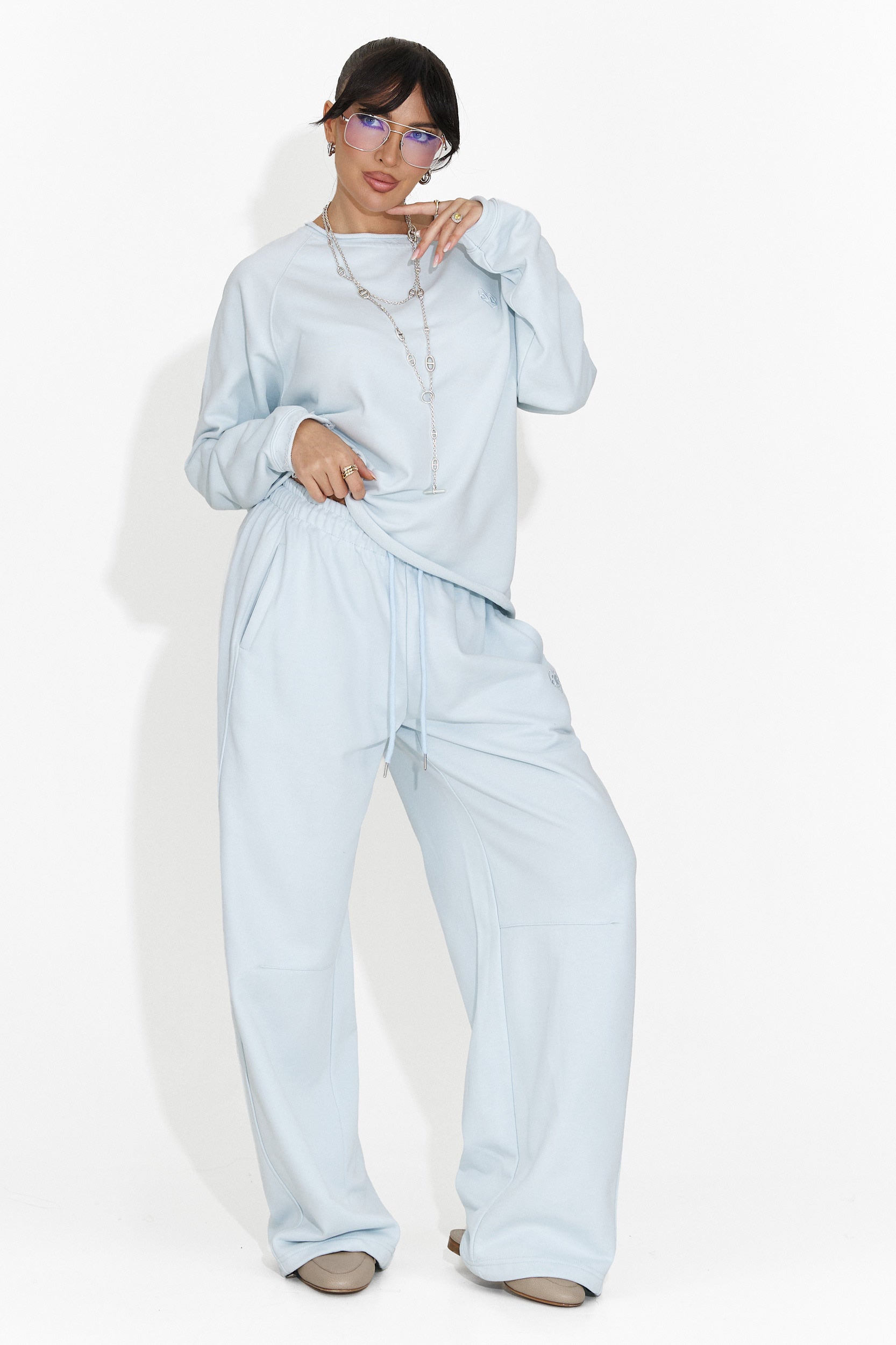 Bluza dama casual bleu Kapia Bogas