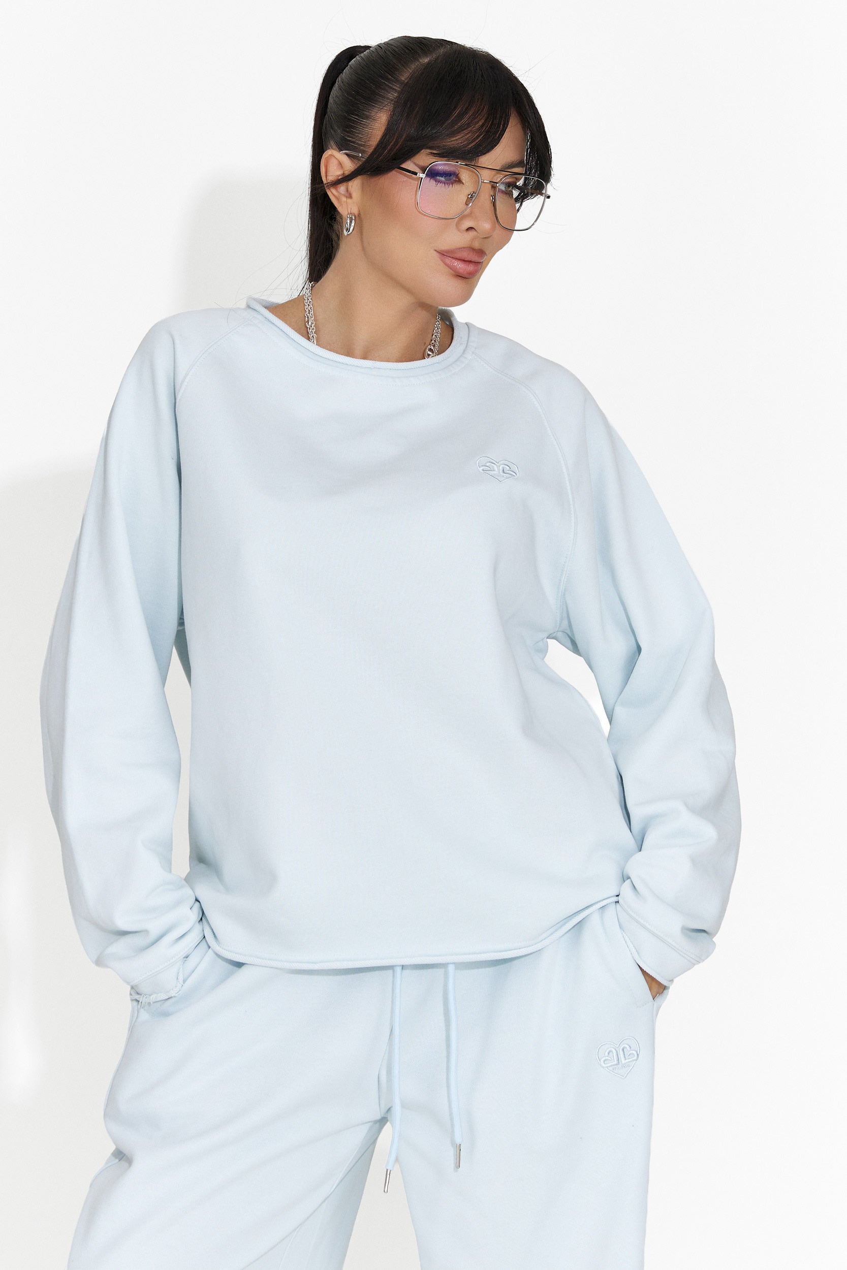 Bluza dama casual bleu Kapia Bogas