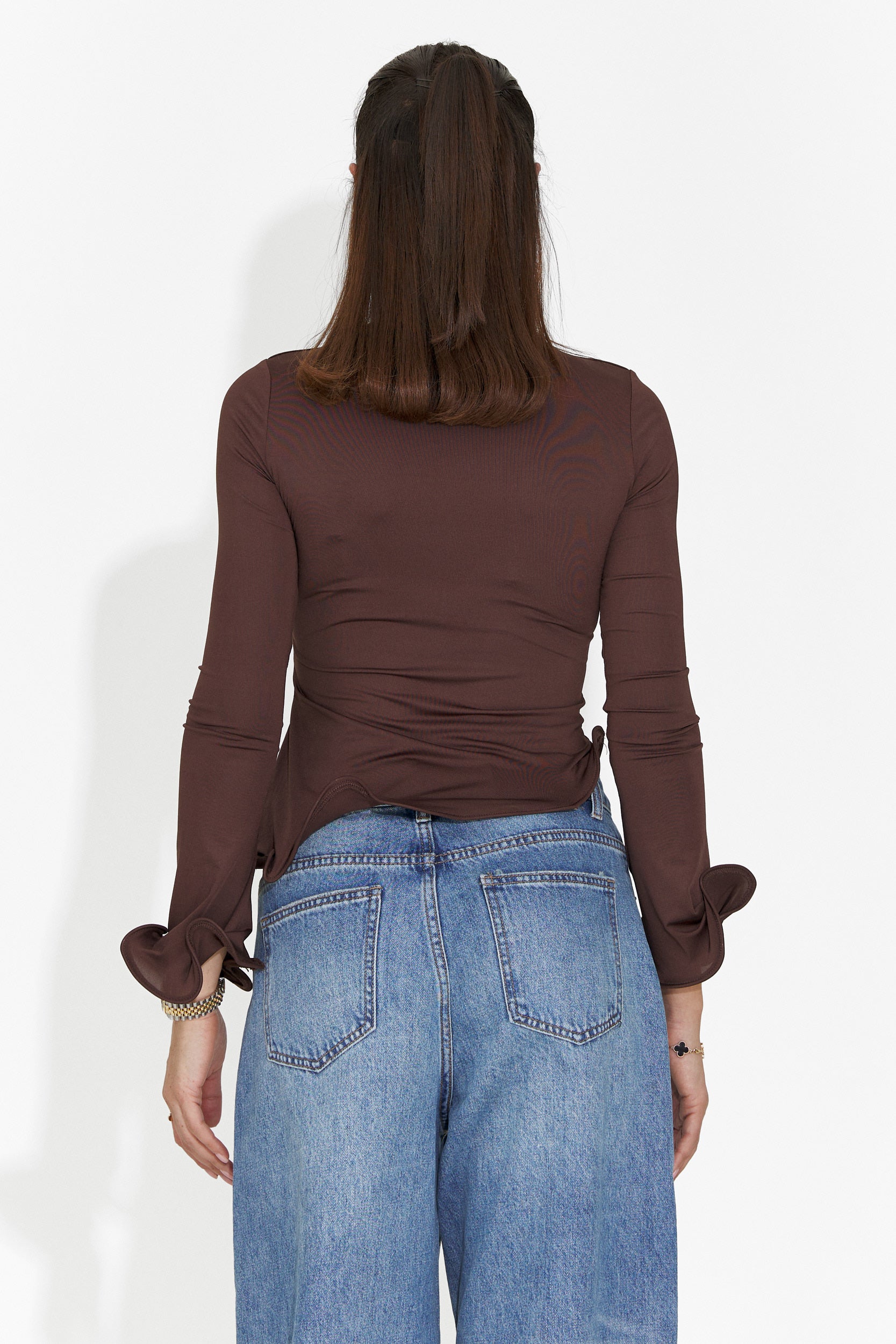 Bluza dama casual maro Enisea Bogas