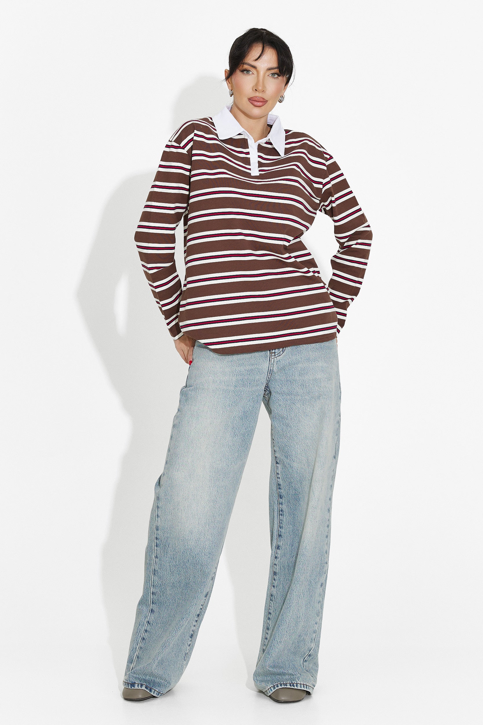 Bluza dama casual maro Paloma Bogas