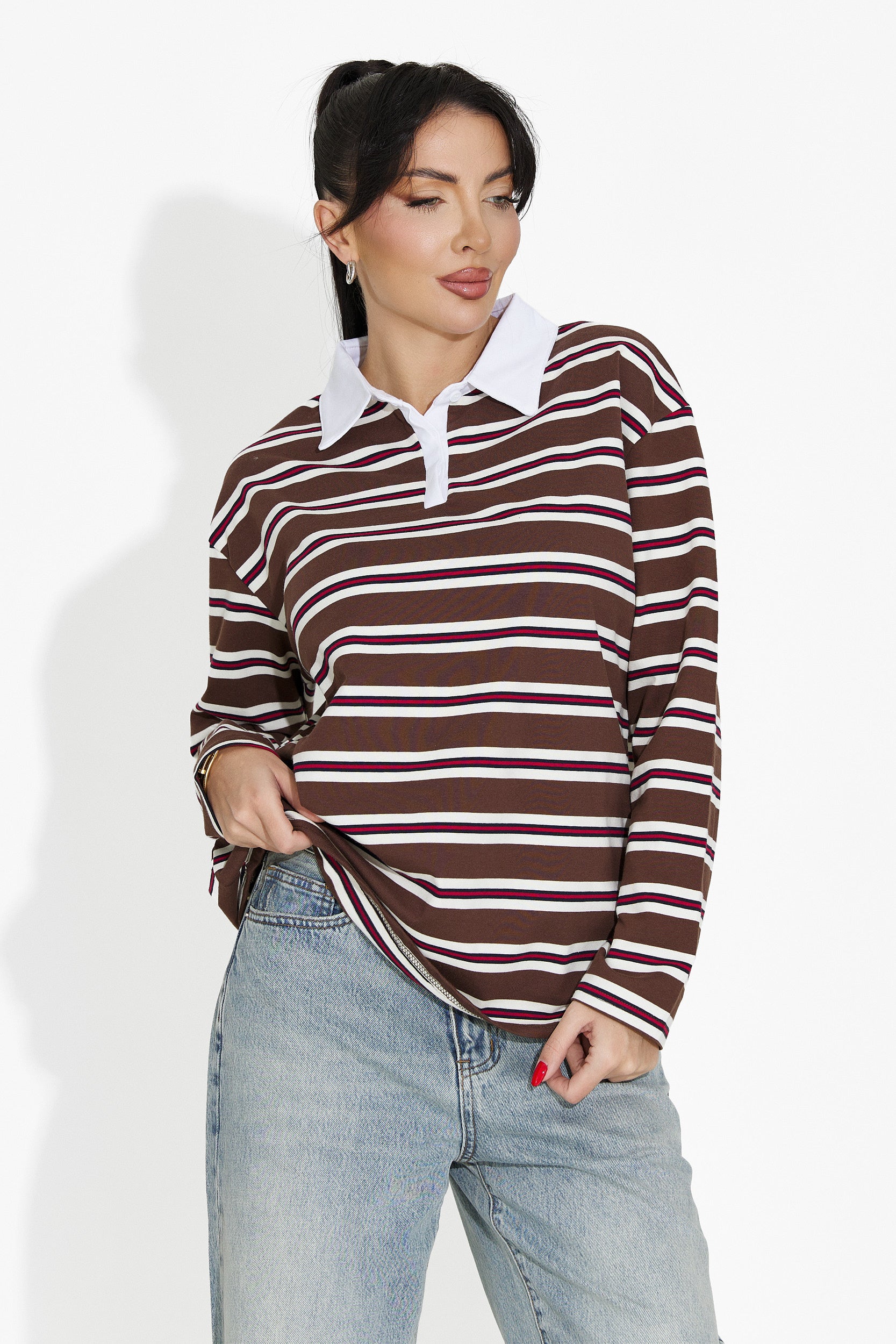 Bluza dama casual maro Paloma Bogas