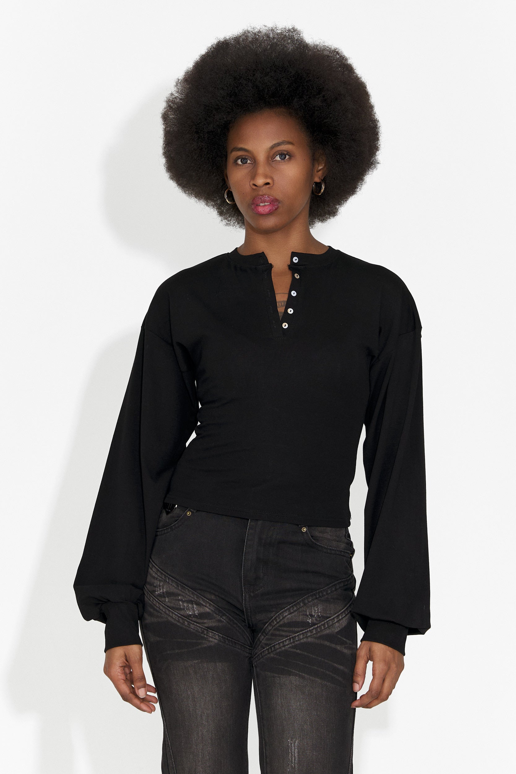 Bluza dama casual neagra Tivora Bogas