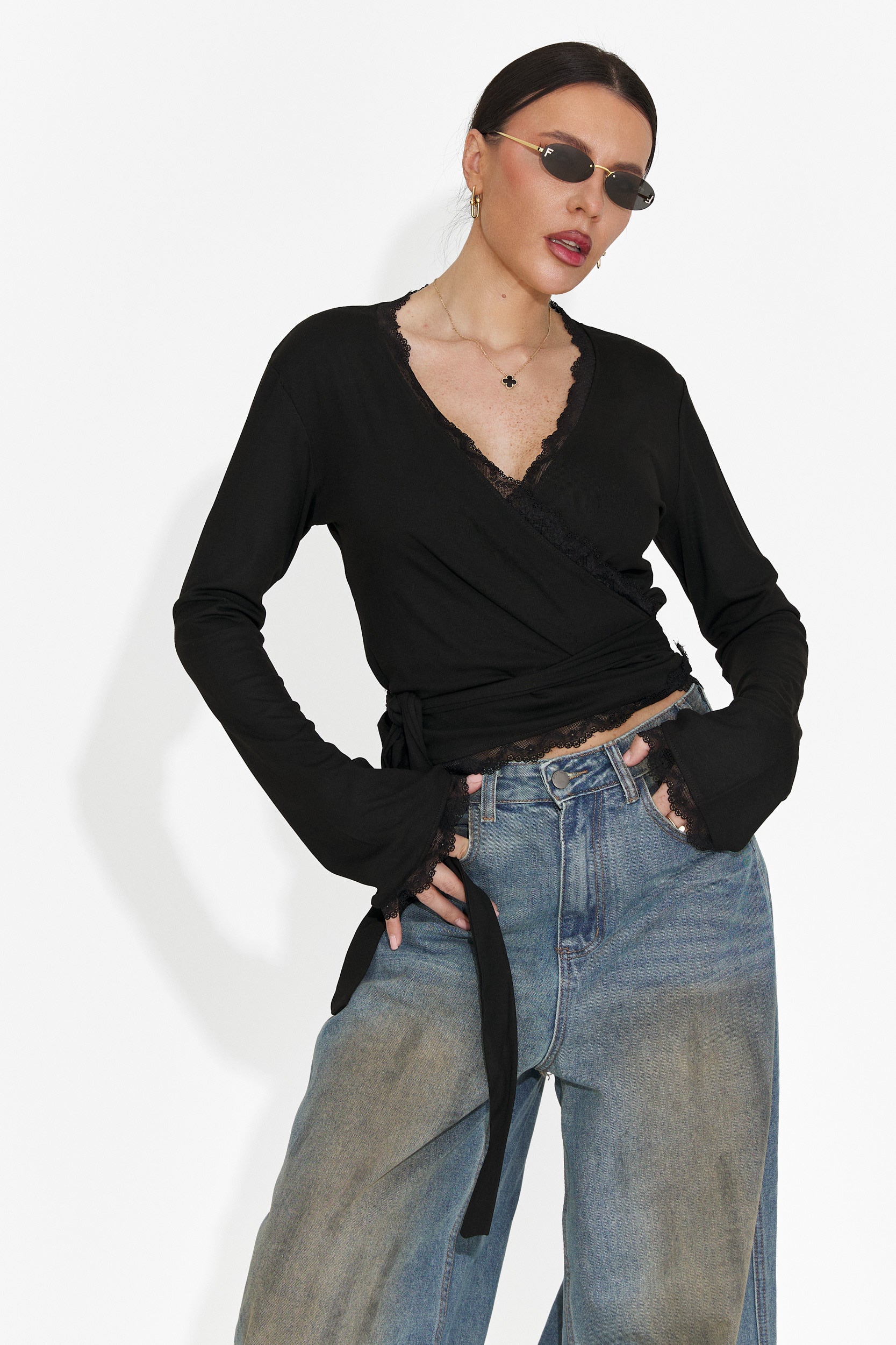 Bluza dama casual neagra Zaneta Bogas