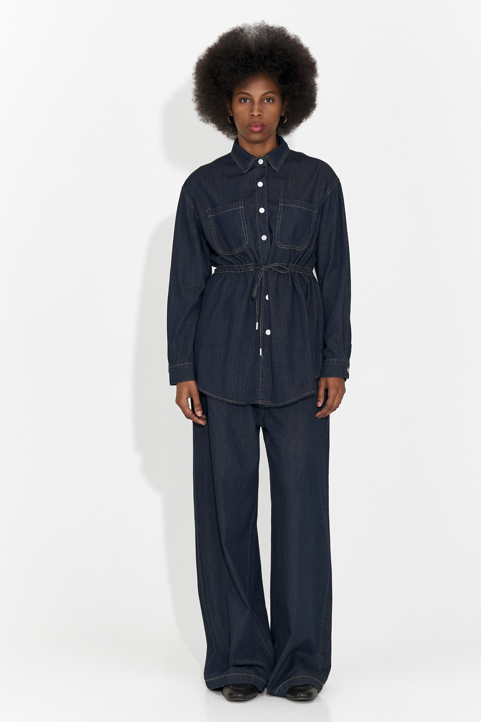 Compleu dama casual bleumarin Jesie Bogas