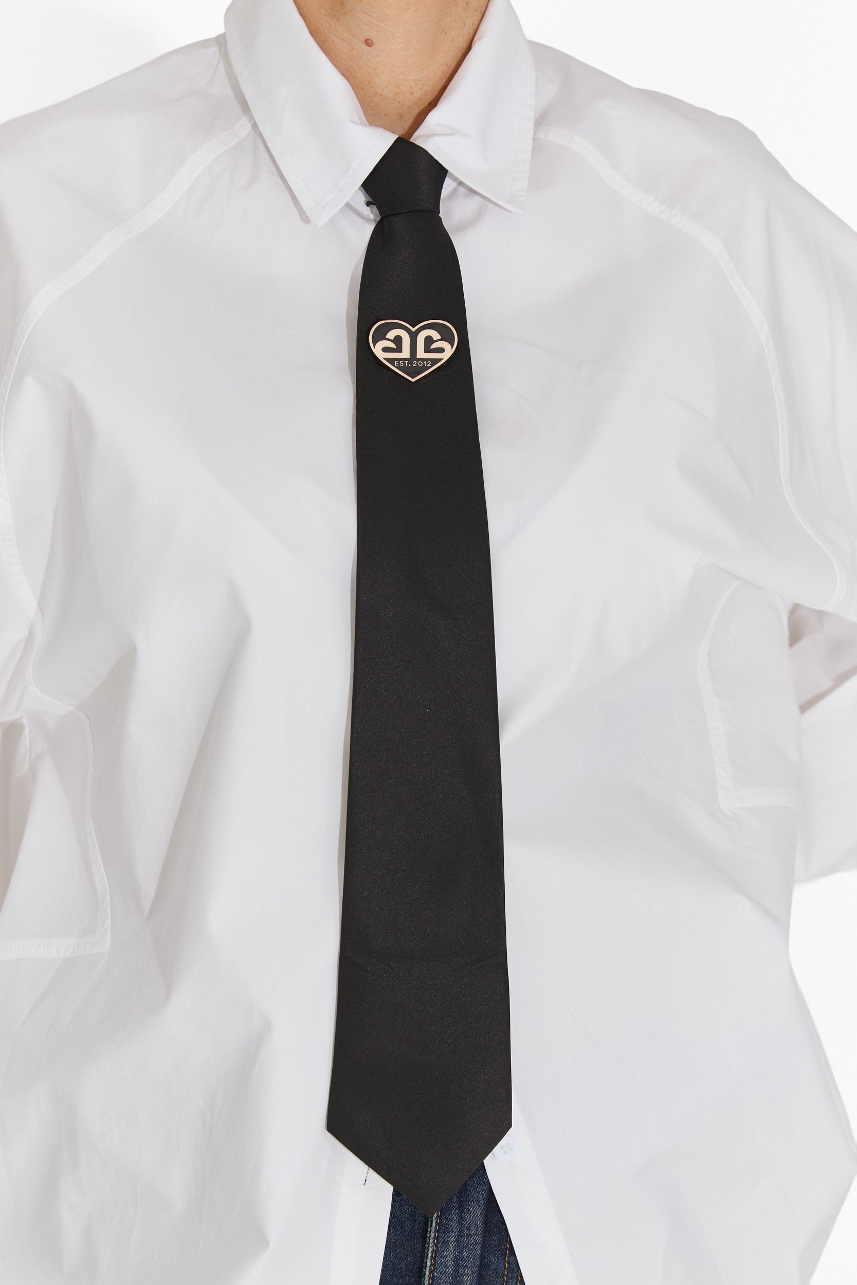 Cravata dama eleganta auriu negru Enania Bogas