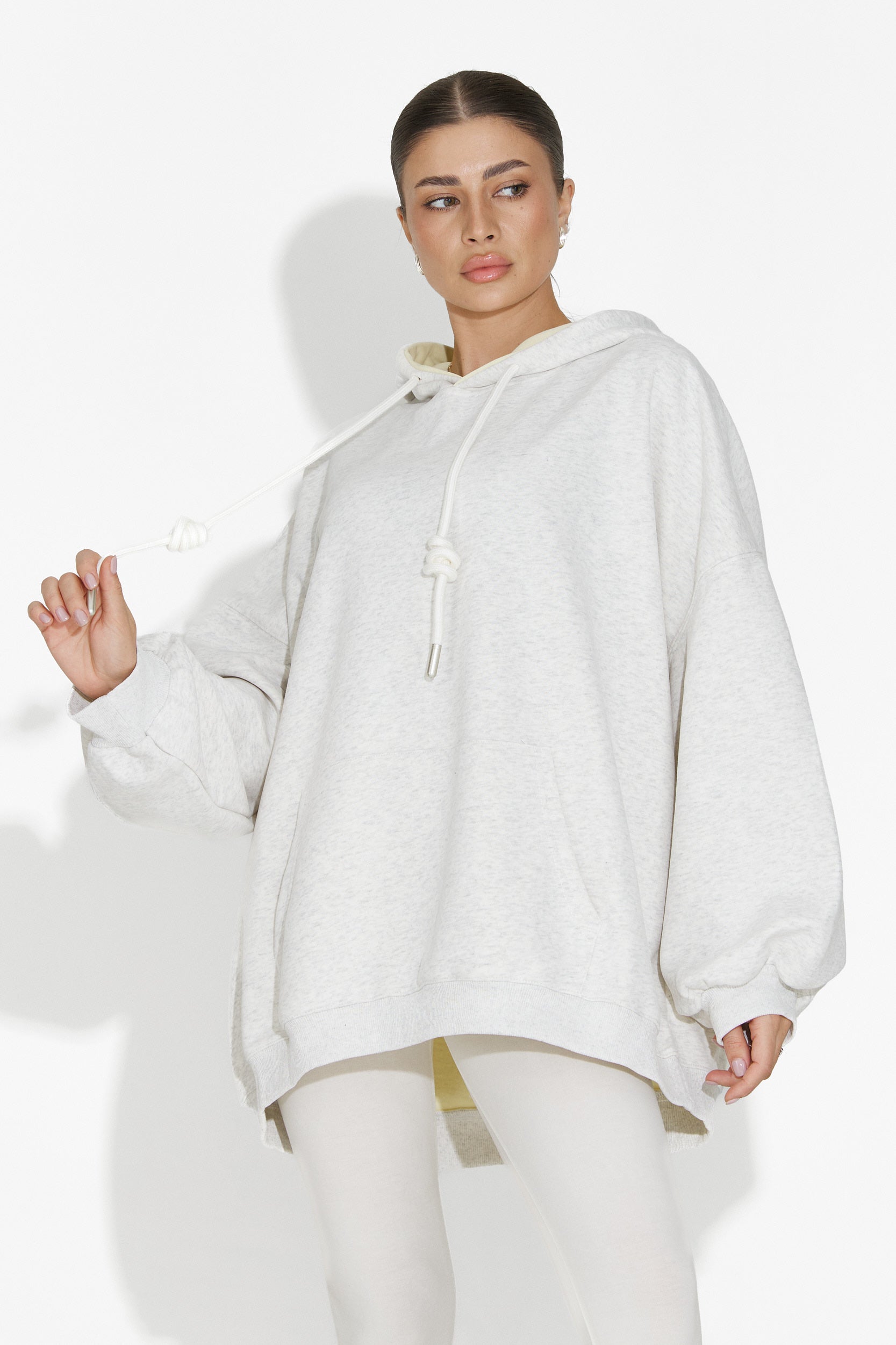 Hanorac dama casual gri Noblesa Bogas