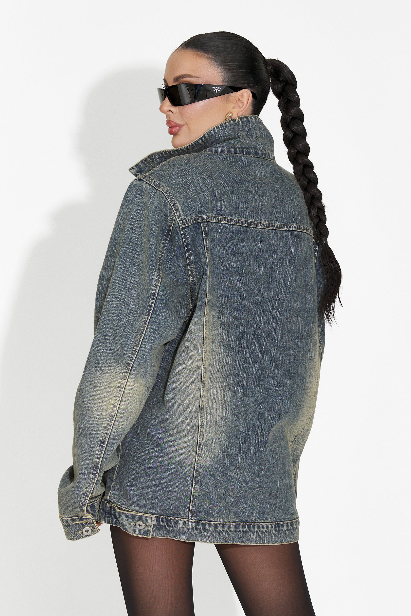 Jacheta dama casual bleu Hazelia Bogas