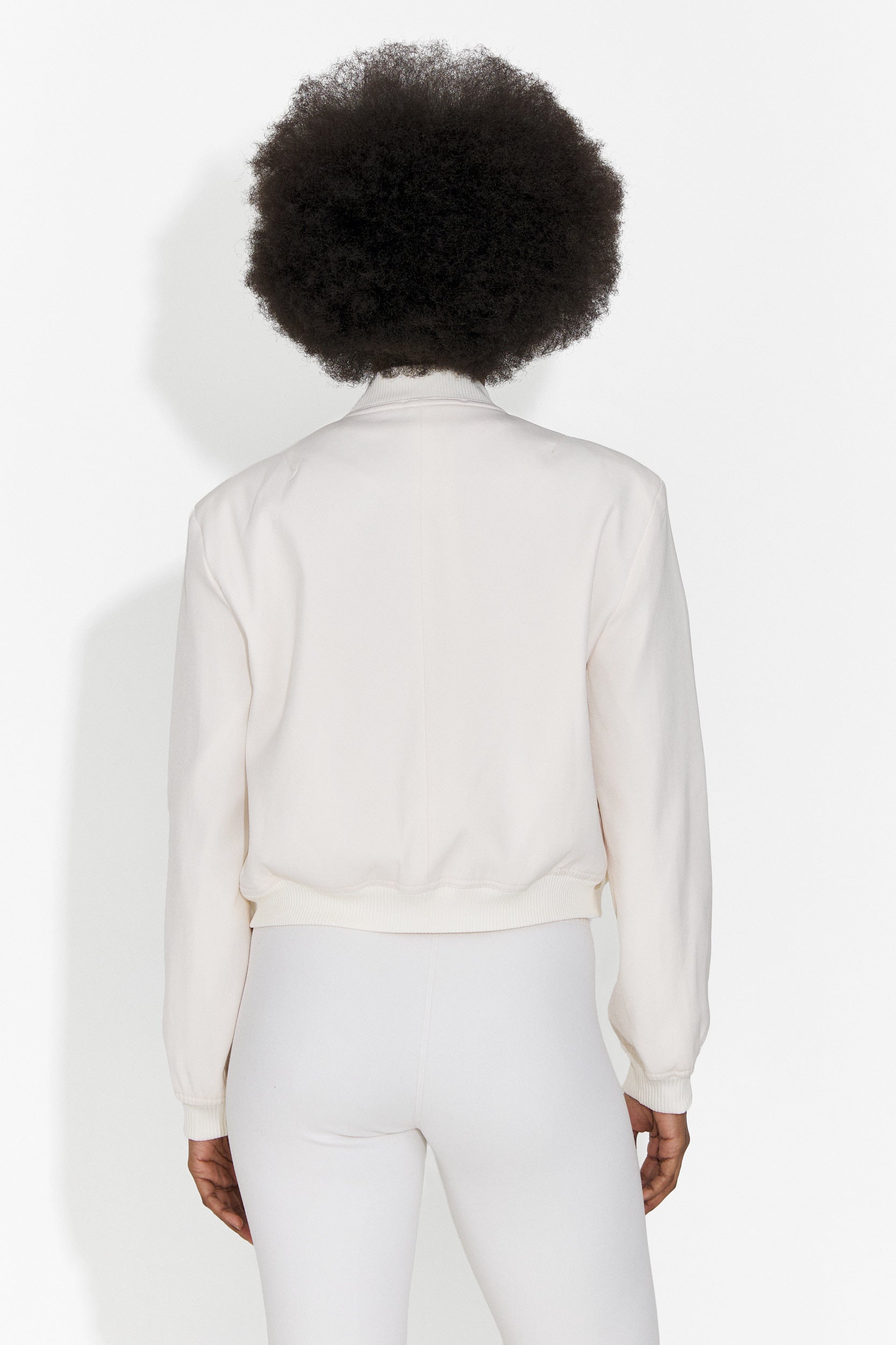 Jacheta dama casual crem Cataleia Bogas