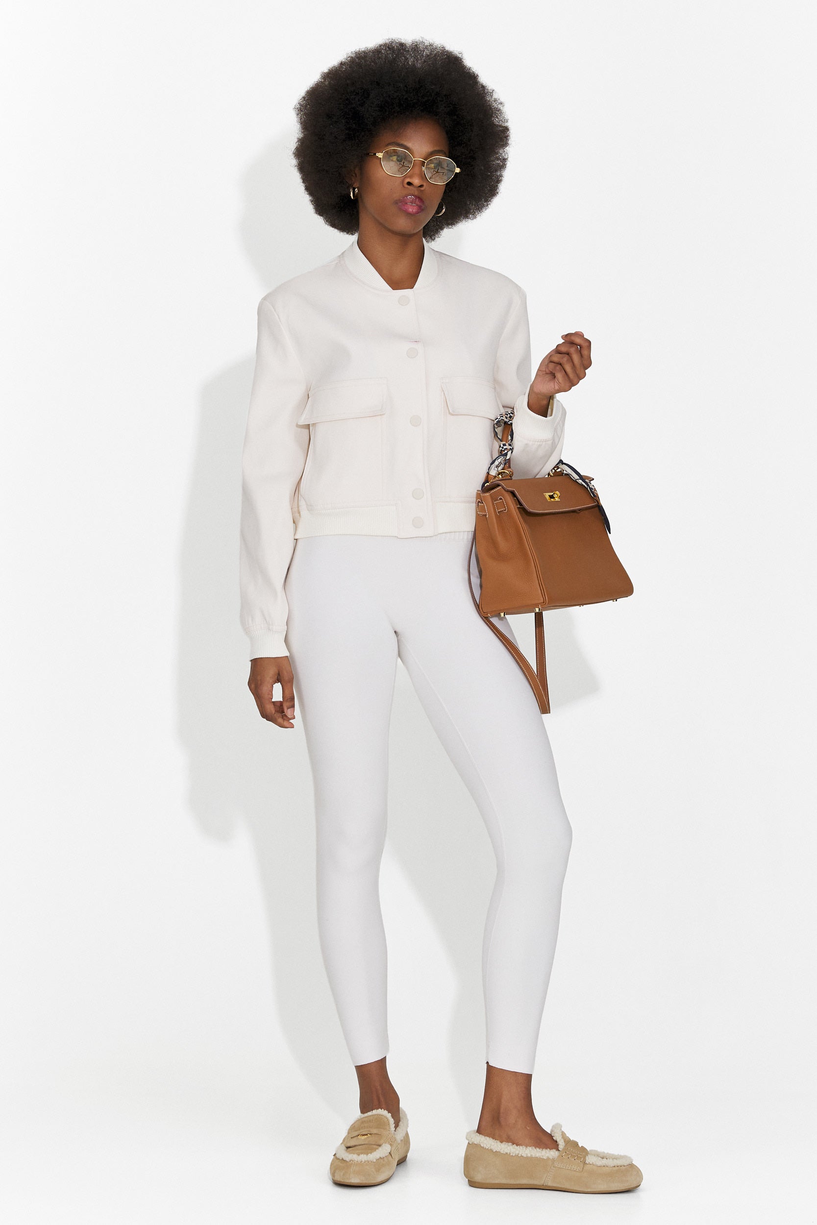 Jacheta dama casual crem Cataleia Bogas