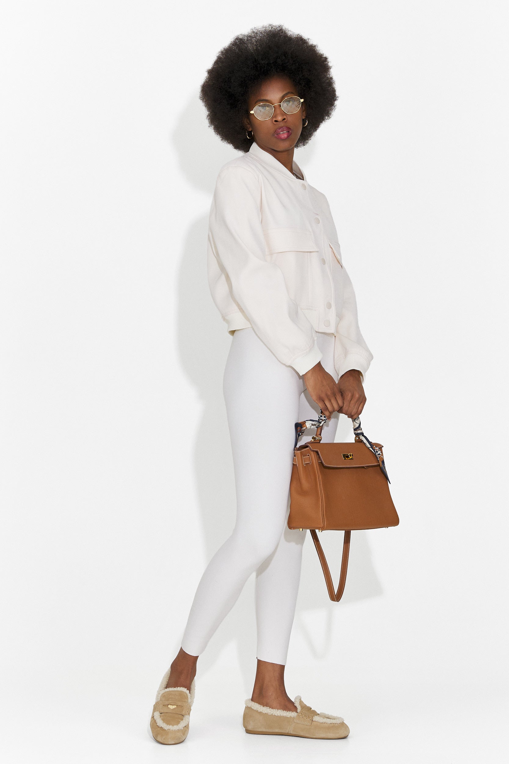 Jacheta dama casual crem Cataleia Bogas