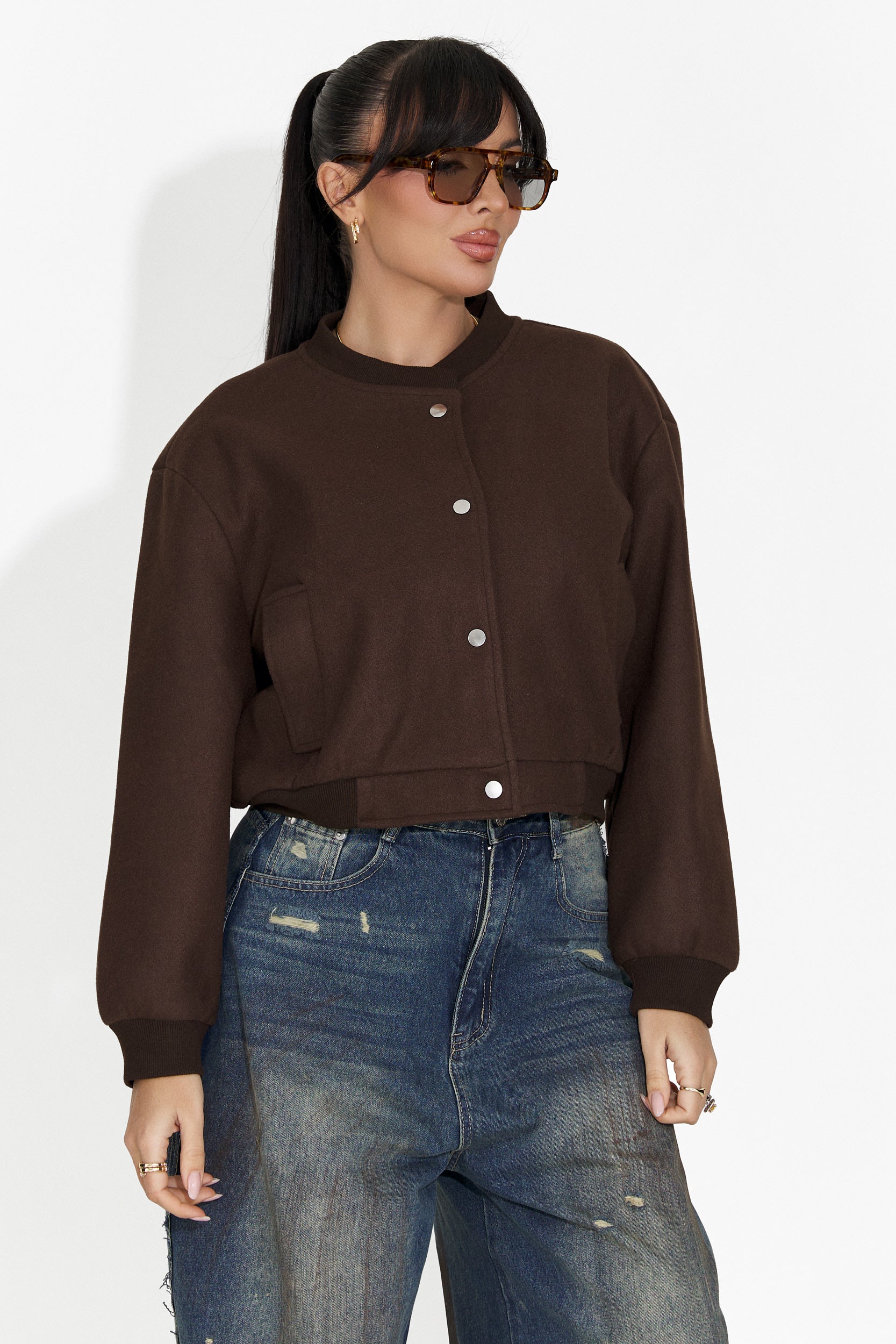 Jacheta dama casual maro Gineta Bogas